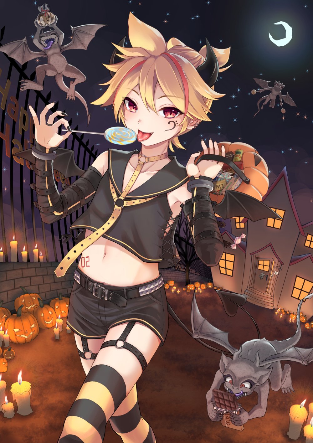 Kagamine Len (Halloween) Rule 34 Image
