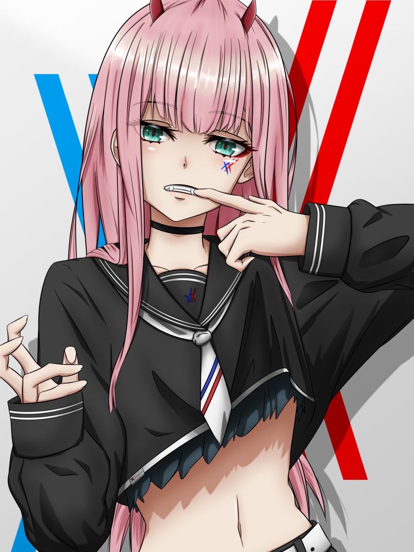 Zero Two (Darling In The Franxx) Rule 34 Image