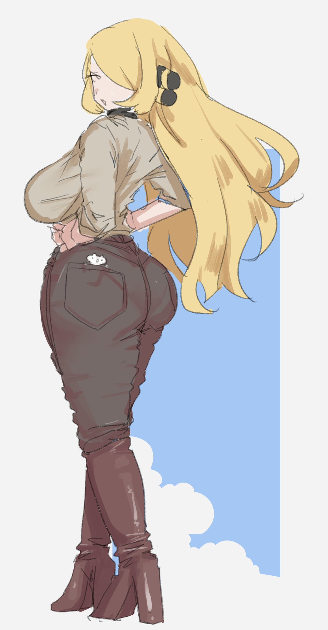 Cynthia (Pokemon) Rule 34 Image