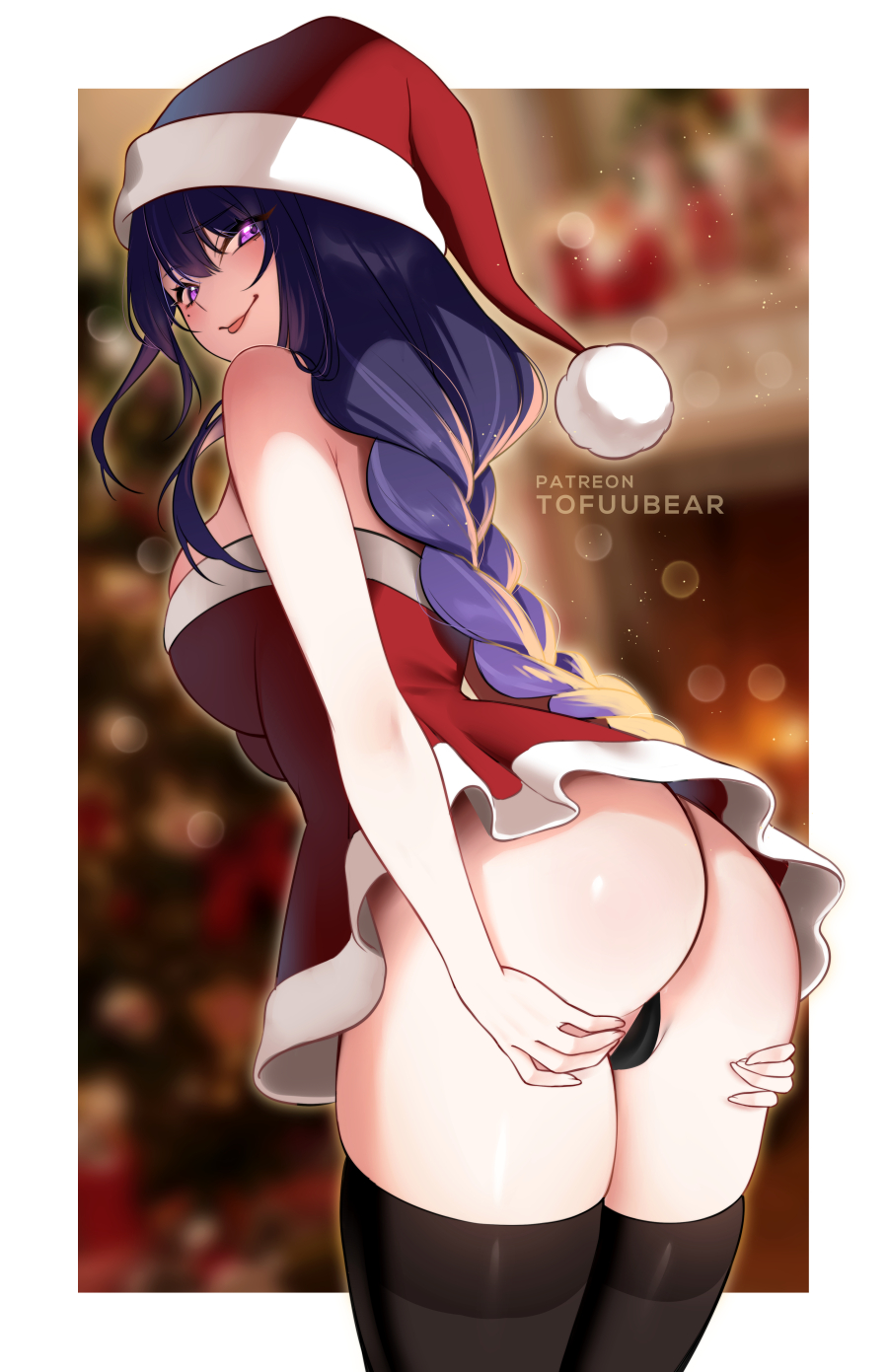 Raiden Shogun (Christmas) Rule 34 Image