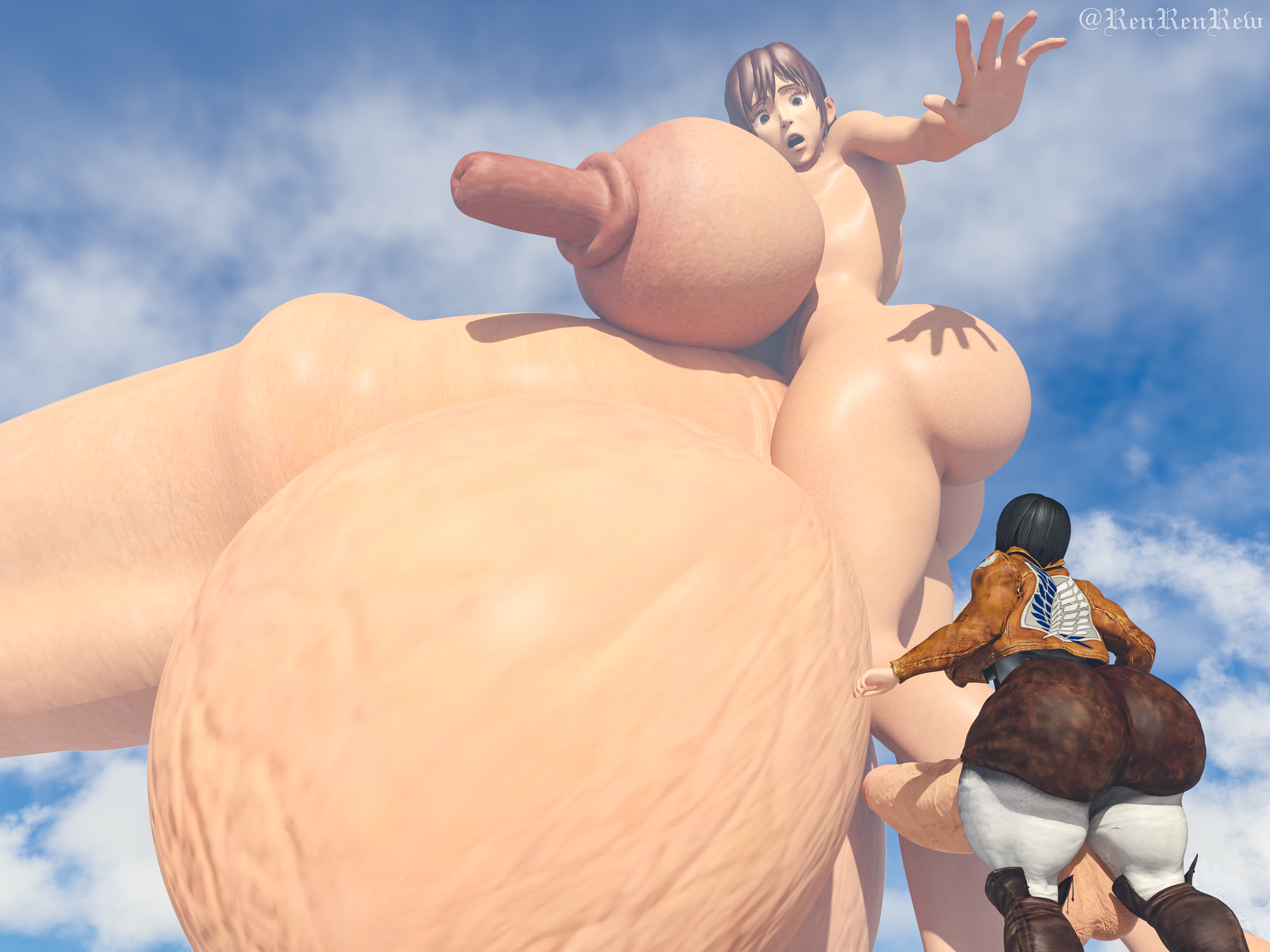 Mikasa Ackerman (Attack On Titan) Rule 34 Image