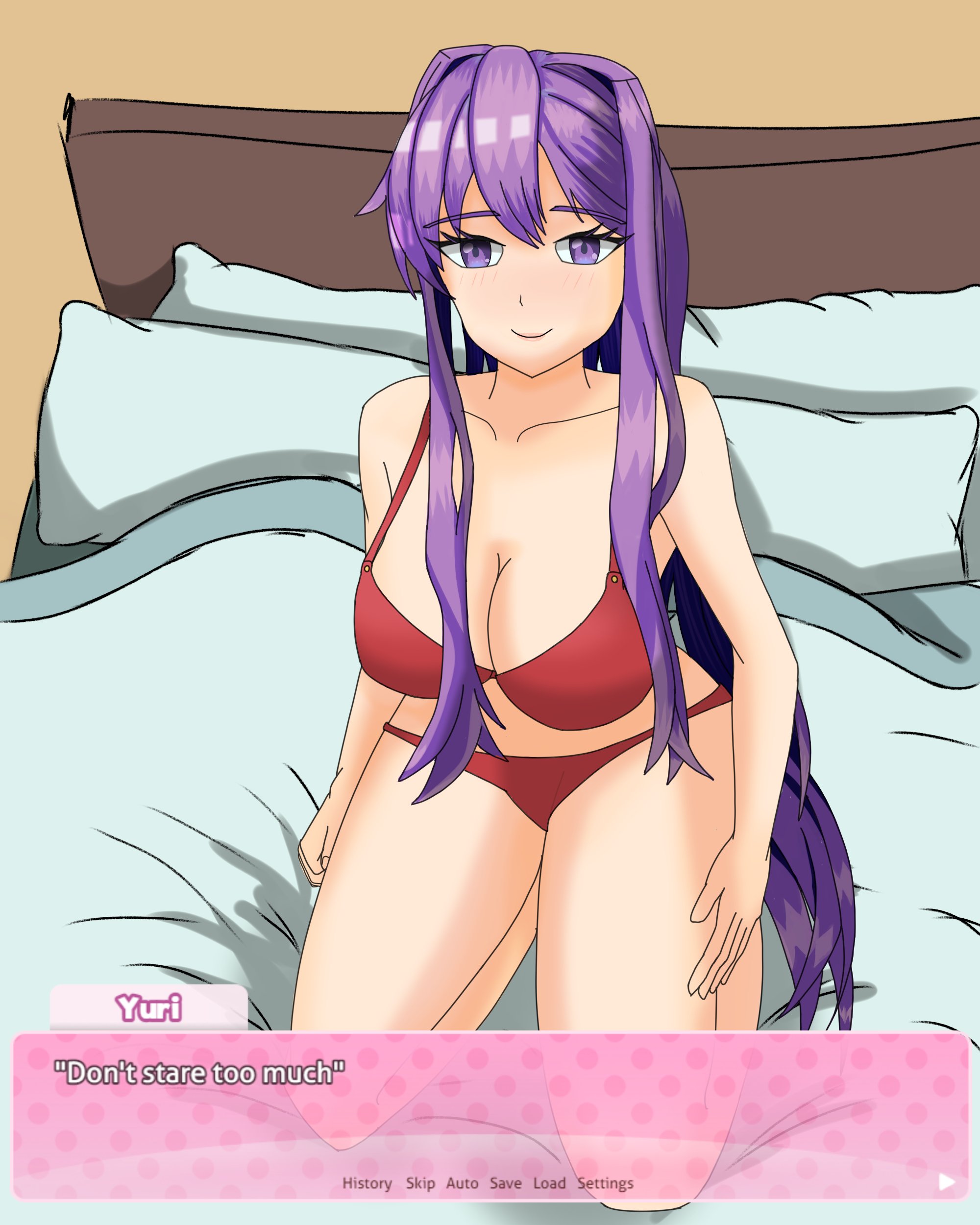 Yuri (Doki Doki Literature Club) Rule 34 Image