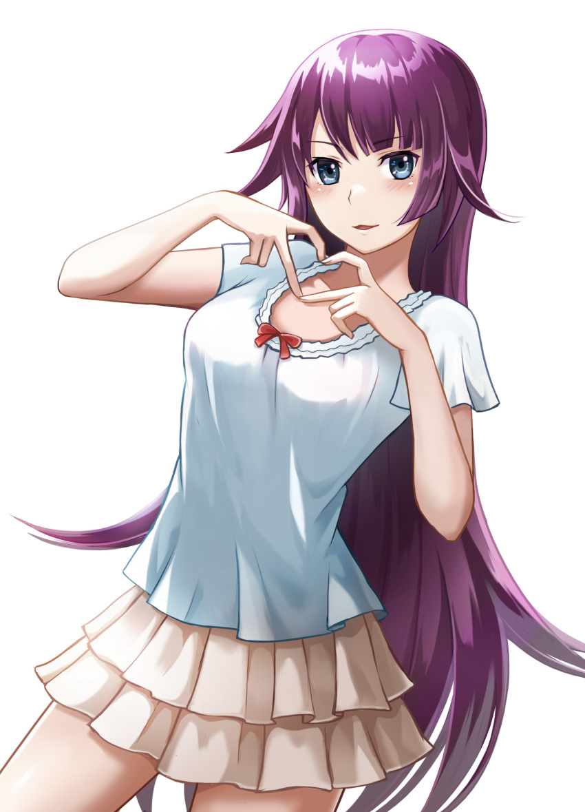Senjougahara Hitagi (Bakemonogatari) Rule 34 Image