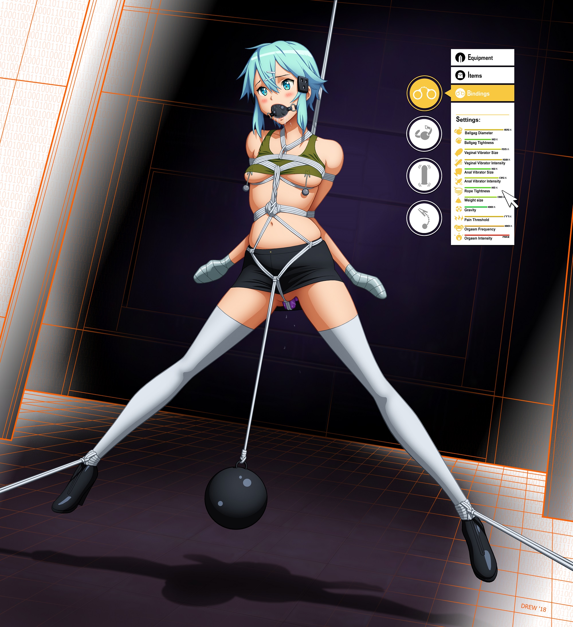 Asada Shino (Gun Gale Online) Rule 34 Image