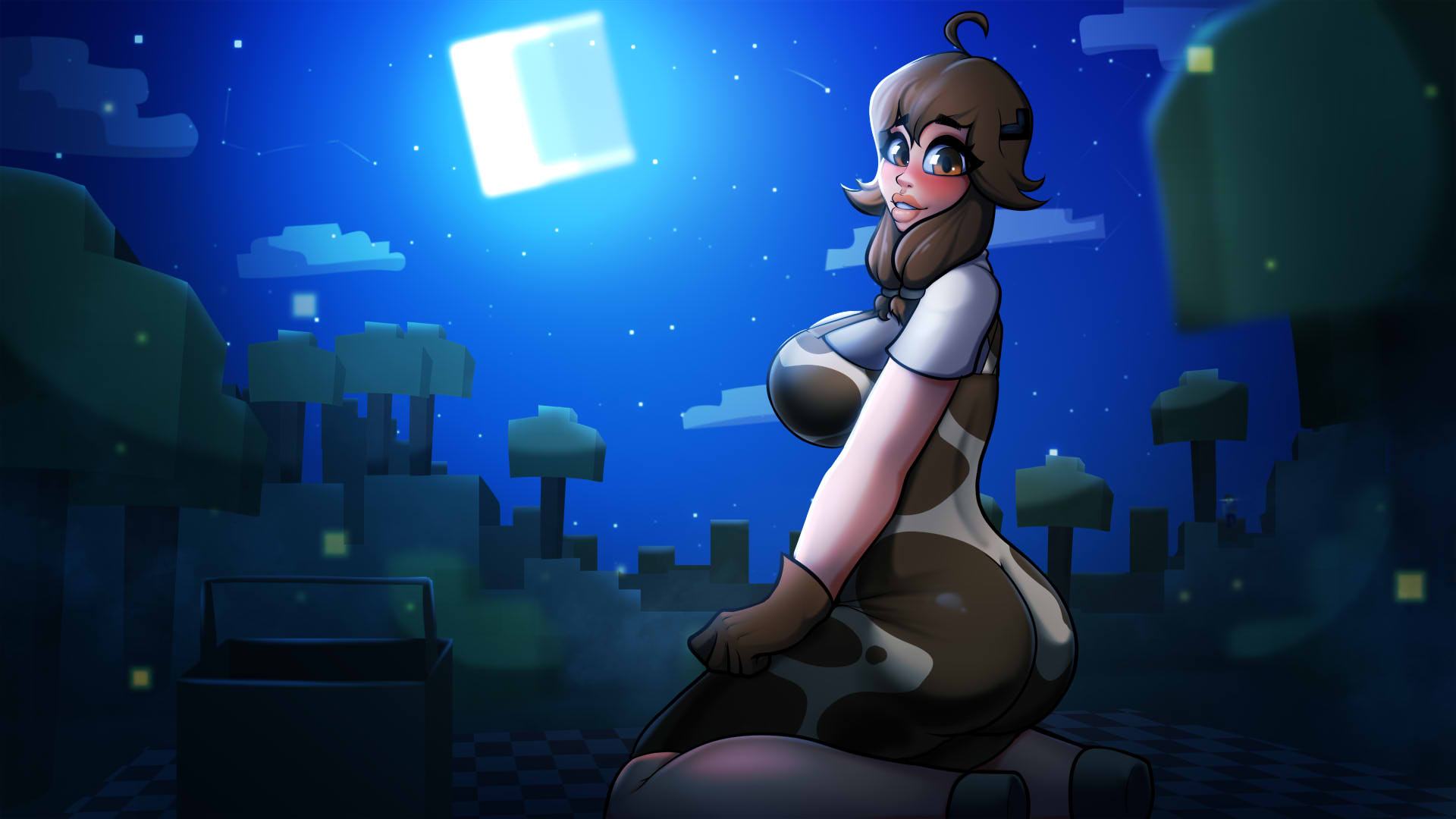 Cow (Minecraft) Rule 34 Image