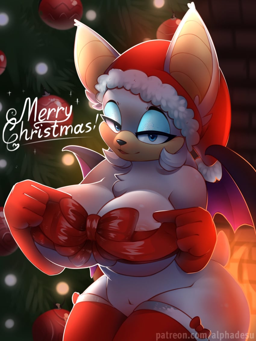 Rouge The Bat (Christmas) Rule 34 Image