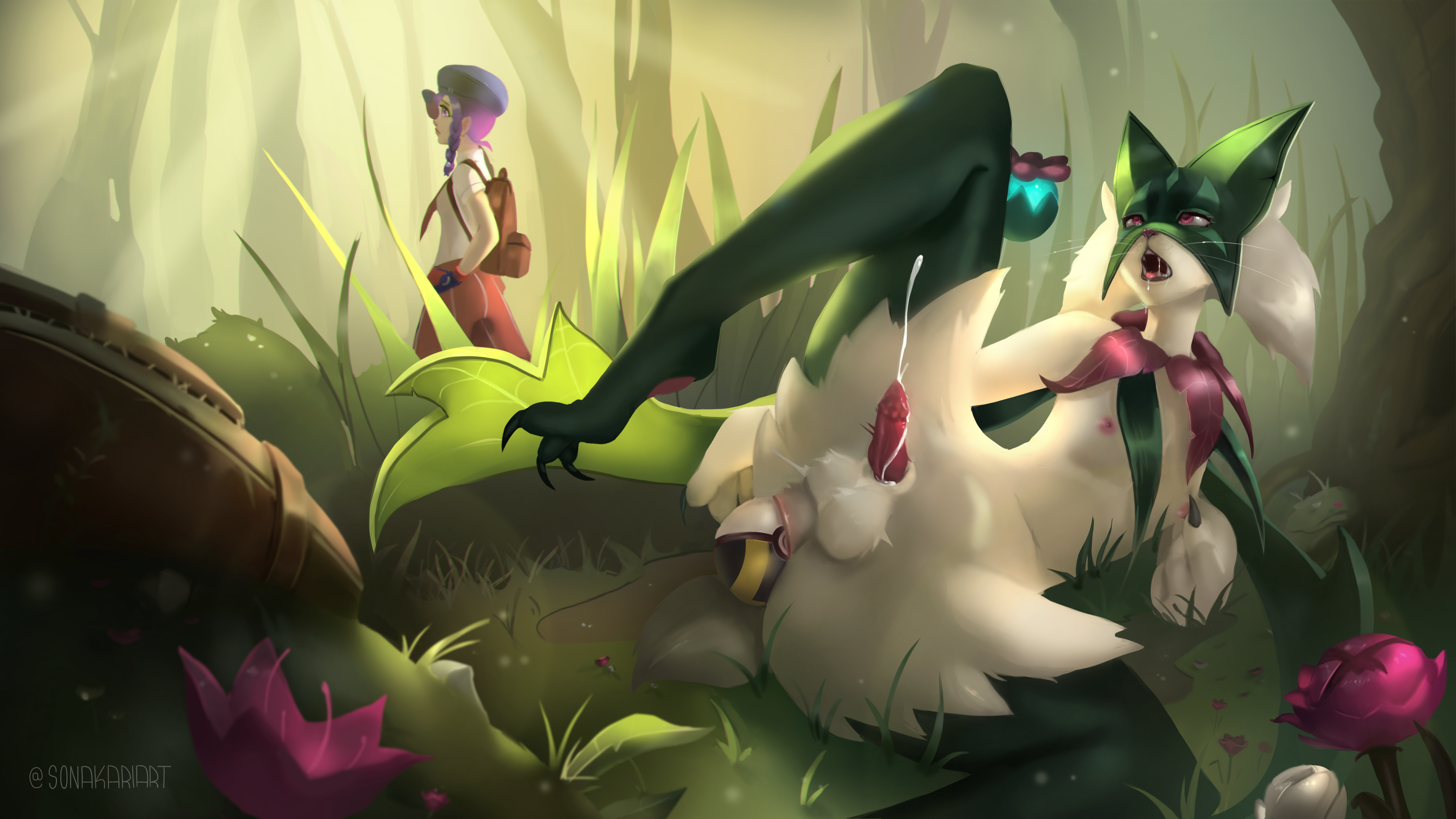 Male Meowscarada (Pokemon) Rule 34 Image