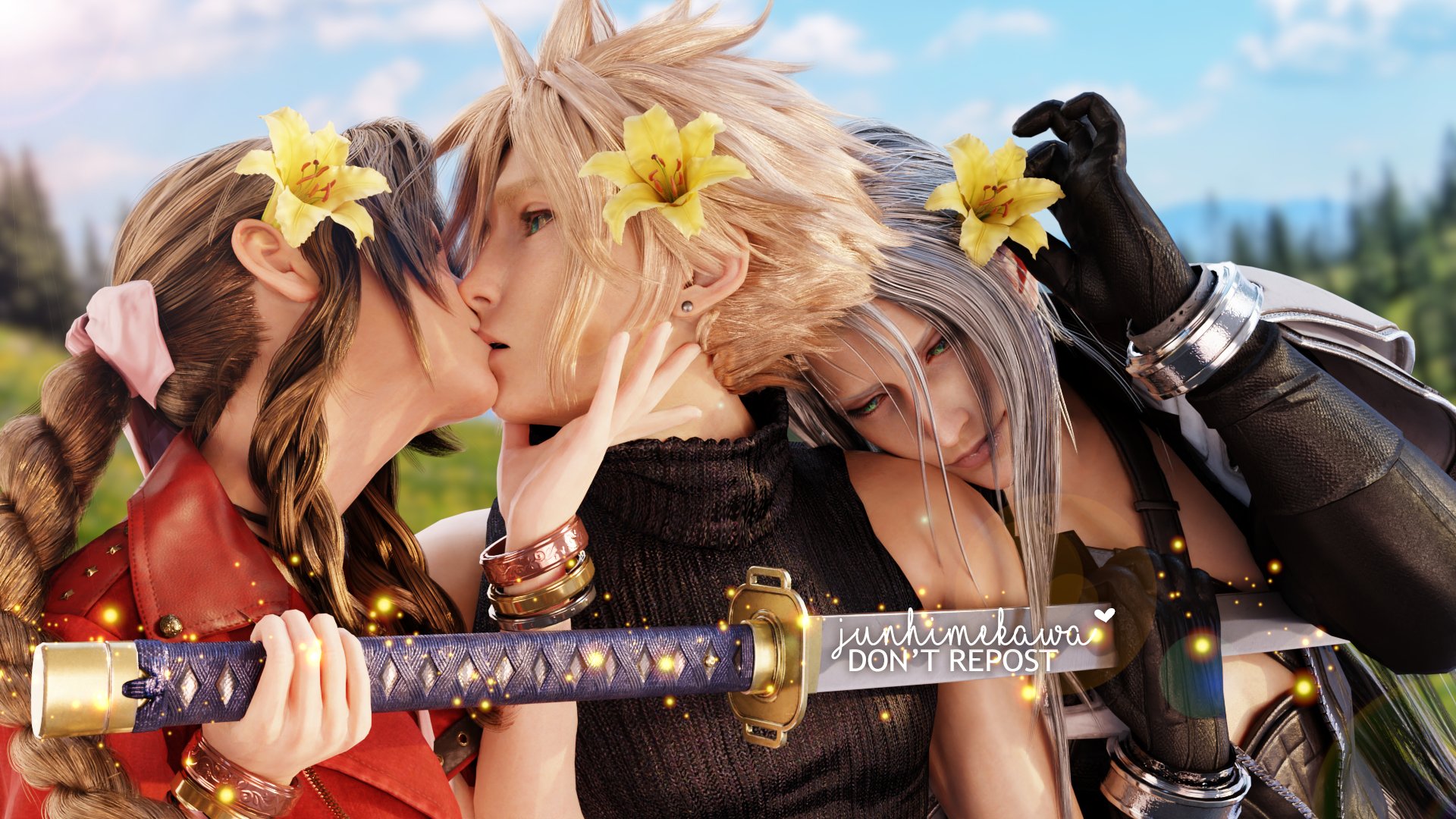 Aerith Gainsborough (Final Fantasy) Rule 34 Image