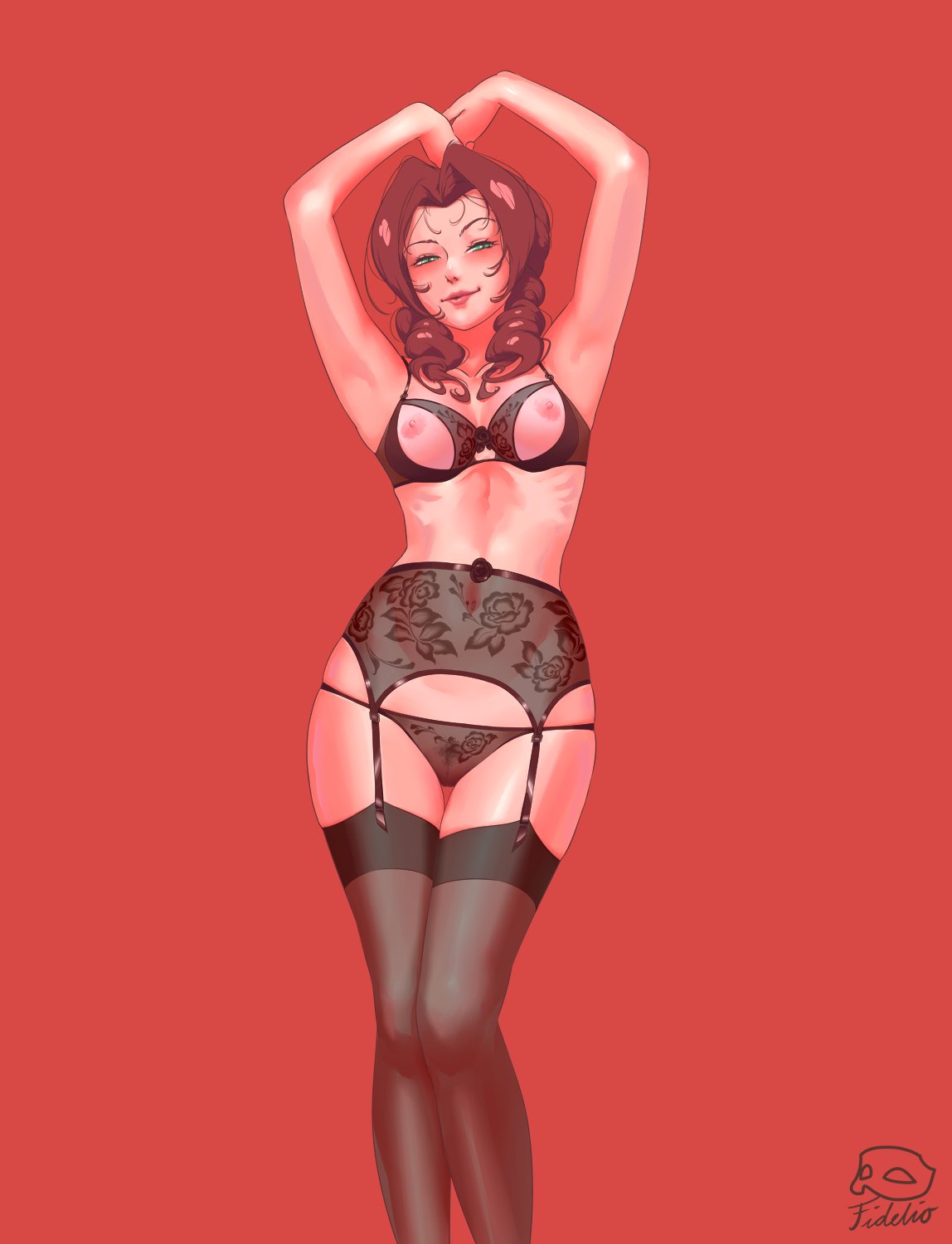 Aerith Gainsborough (Final Fantasy) Rule 34 Image