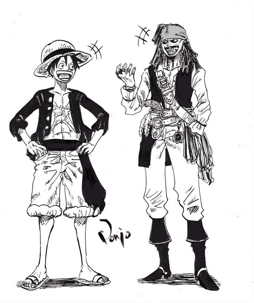 Jack Sparrow (Monkey D. Luffy) Rule 34 Image