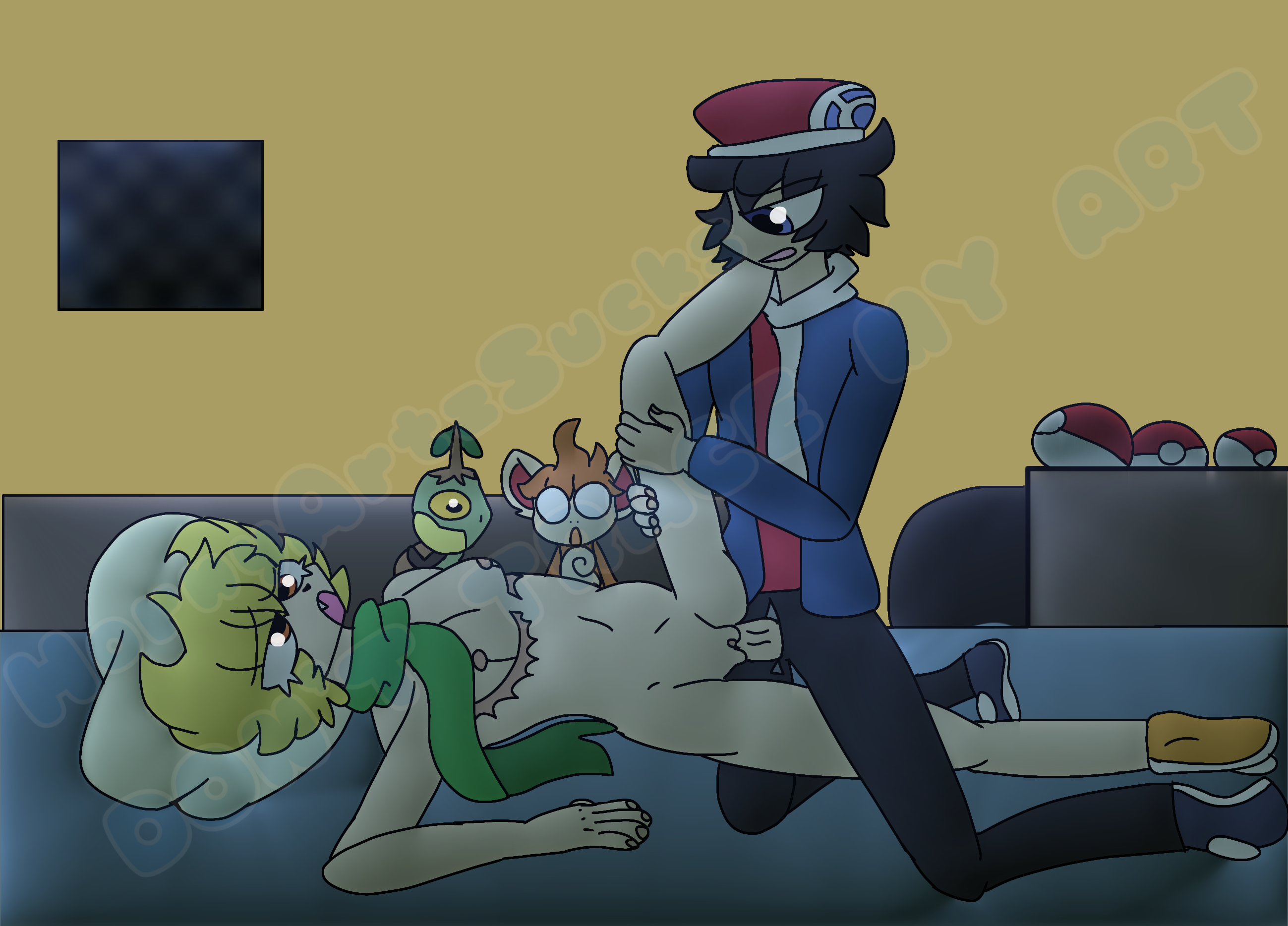 Barry (Pokemon) Rule 34 Image