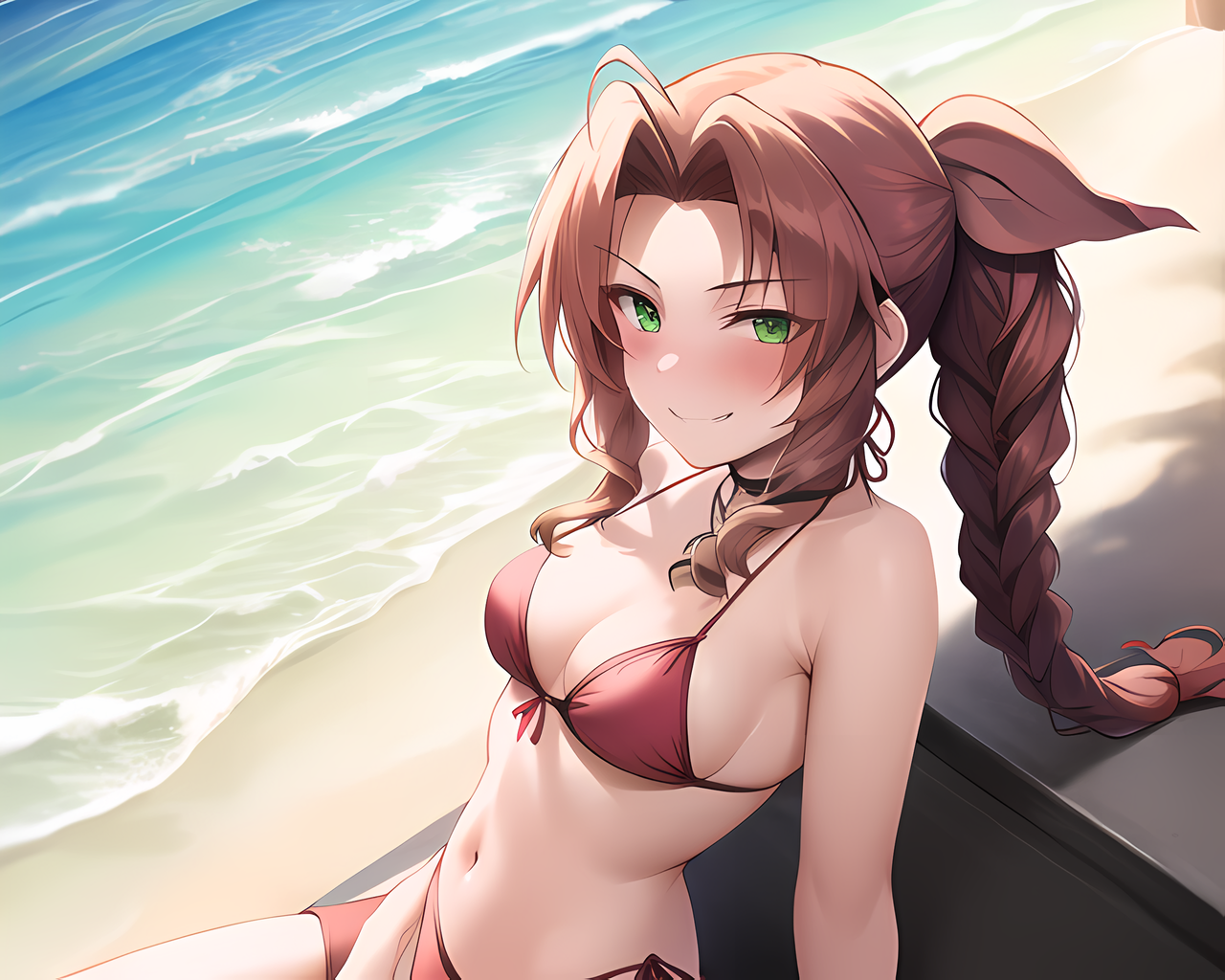Aerith Gainsborough (Final Fantasy) Rule 34 Image