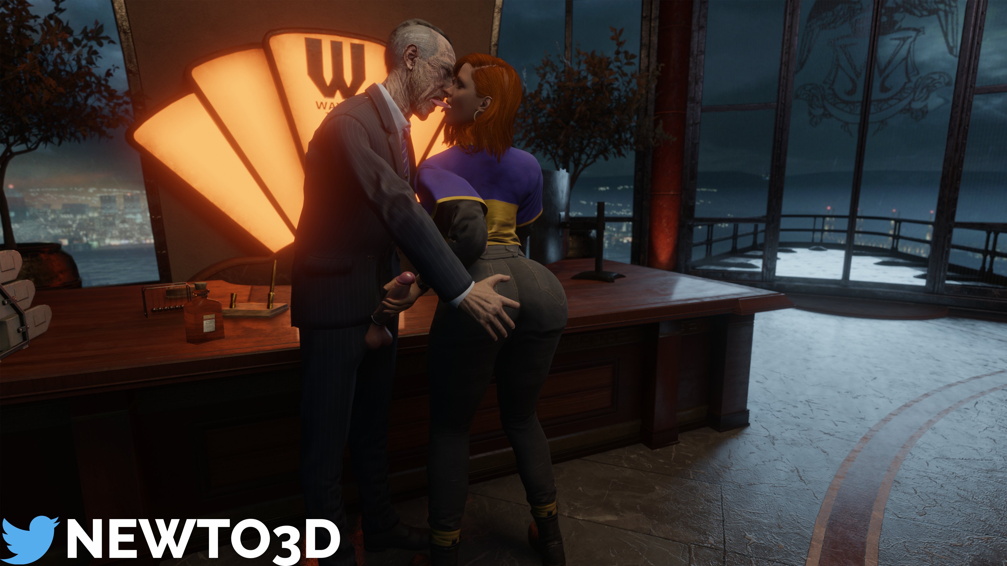 Alfred Pennyworth (Batman: Arkham Knight) Rule 34 Image