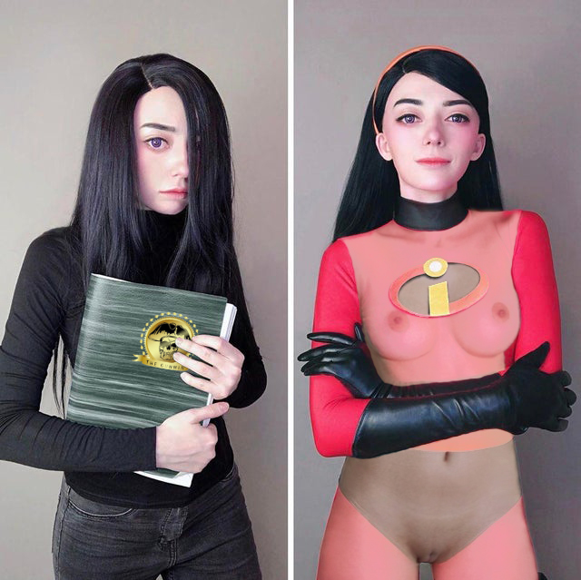Violet Parr (The Incredibles) Rule 34 Image
