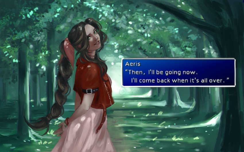 Aerith Gainsborough (Final Fantasy) Rule 34 Image