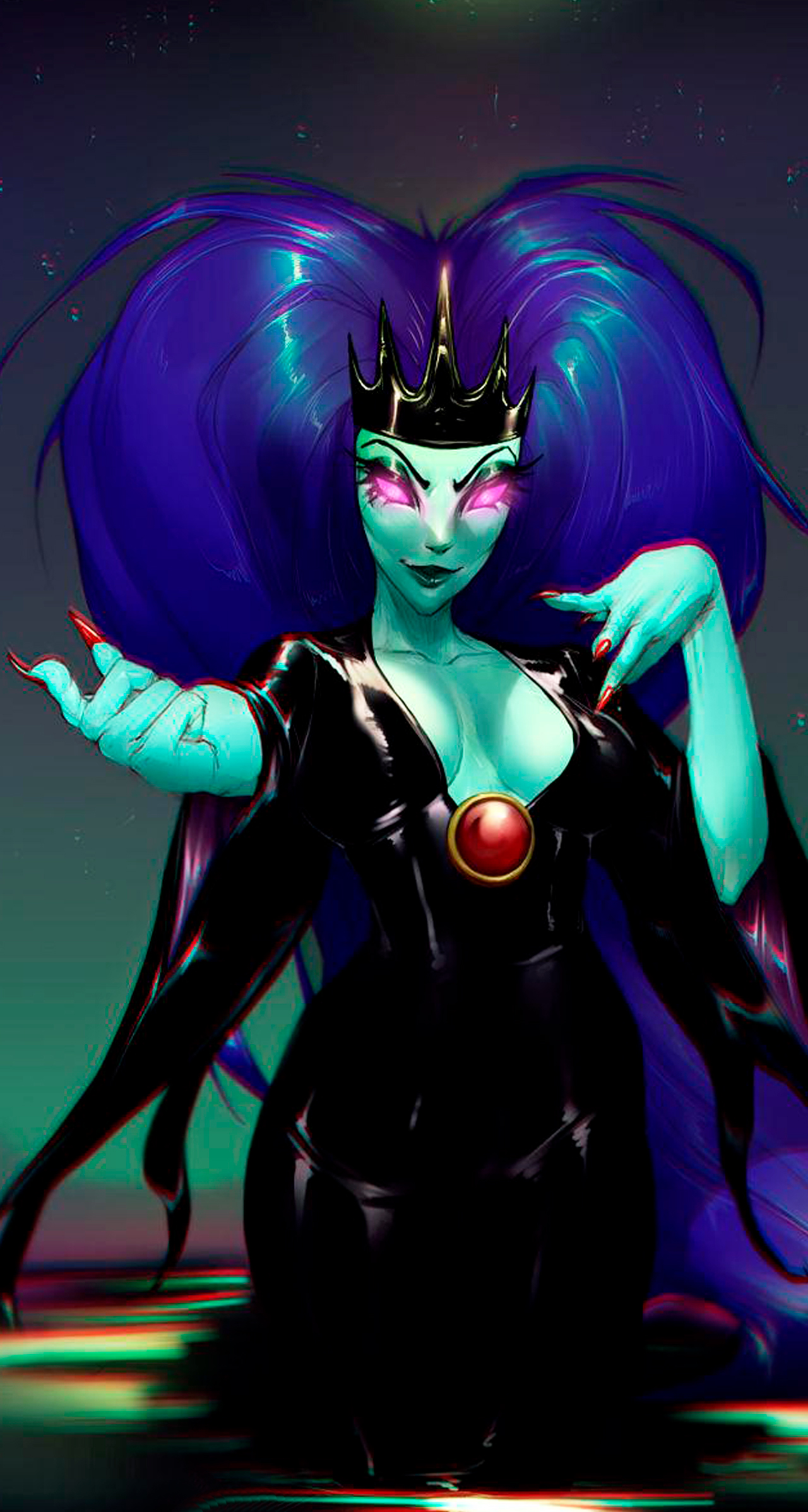Black Puddle Queen (Courage The Cowardly Dog) Rule 34 Image