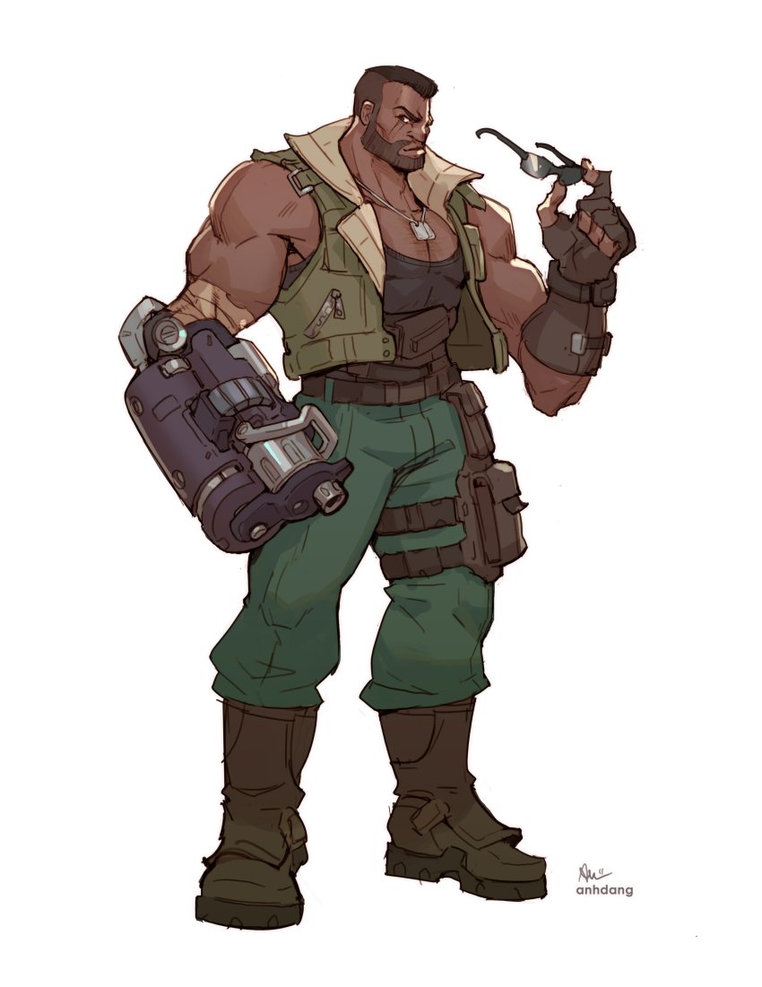 Barret Wallace (Final Fantasy) Rule 34 Image
