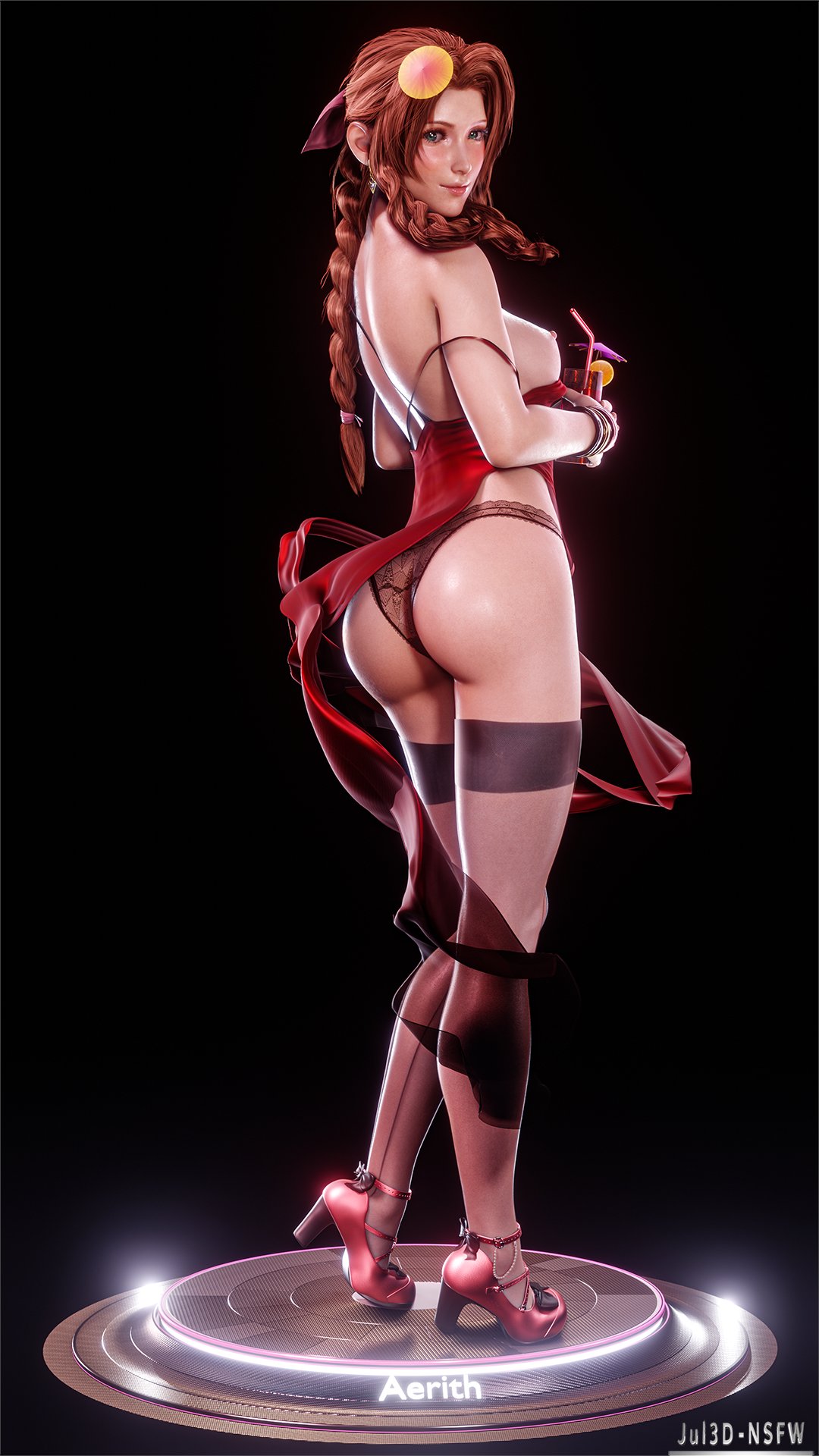 Aerith Gainsborough (Final Fantasy) Rule 34 Image