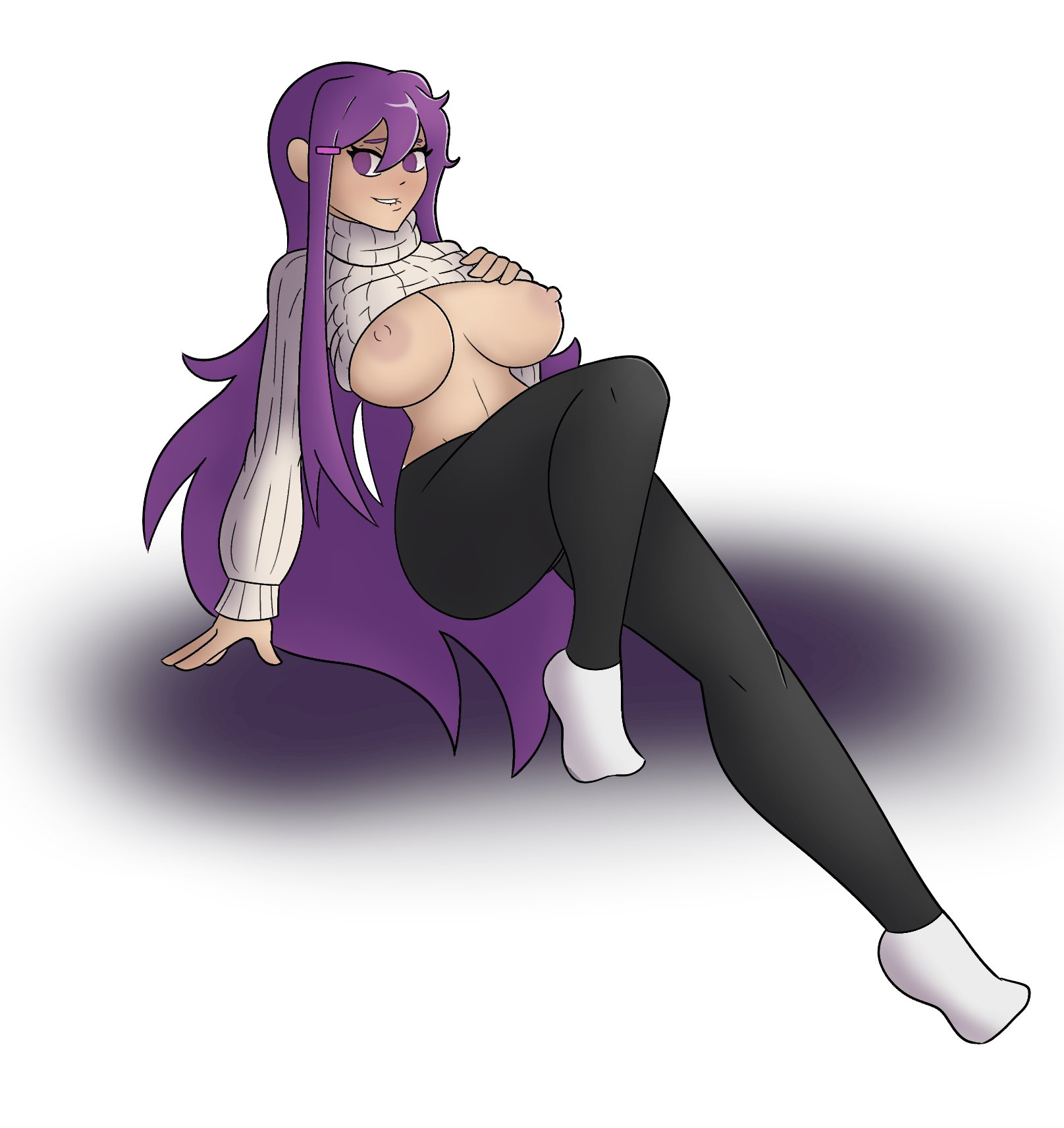 Yuri (Doki Doki Literature Club) Rule 34 Image