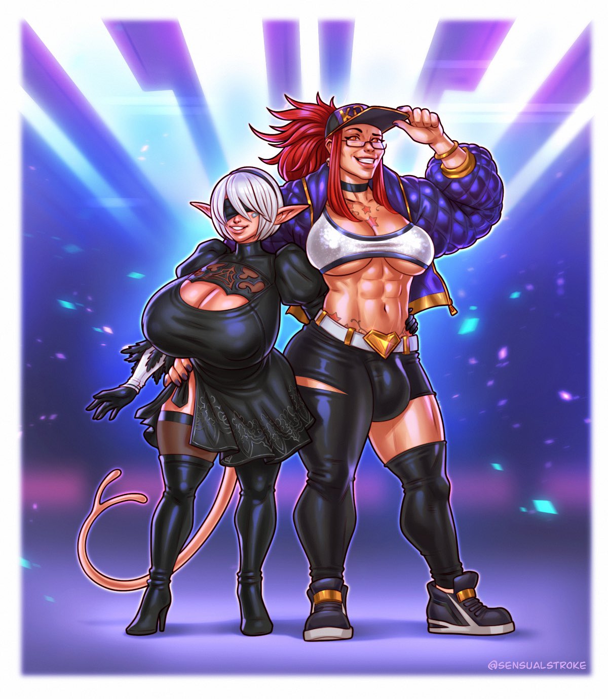 K/Da Akali (Cosplay) Rule 34 Image