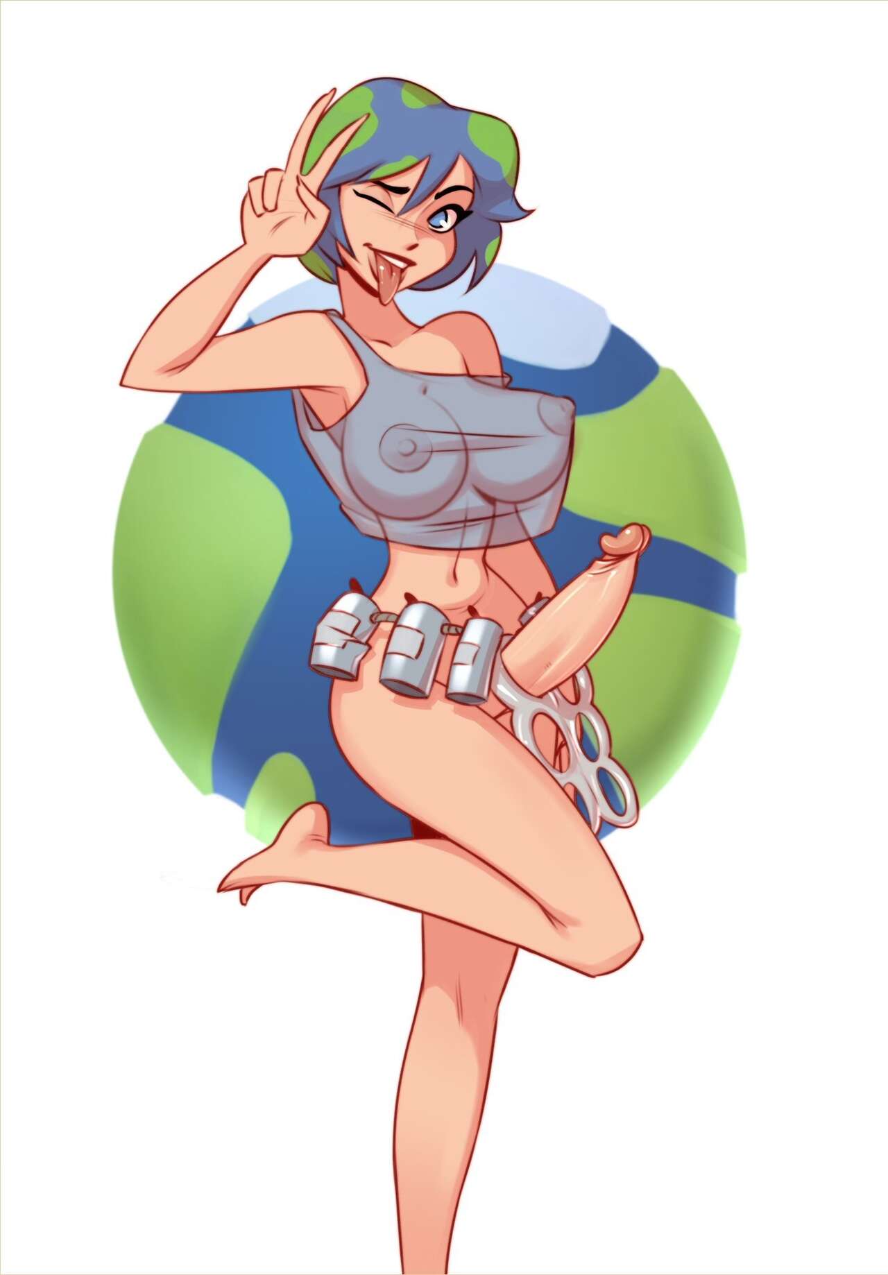 Earth-Chan (Original) Rule 34 Image