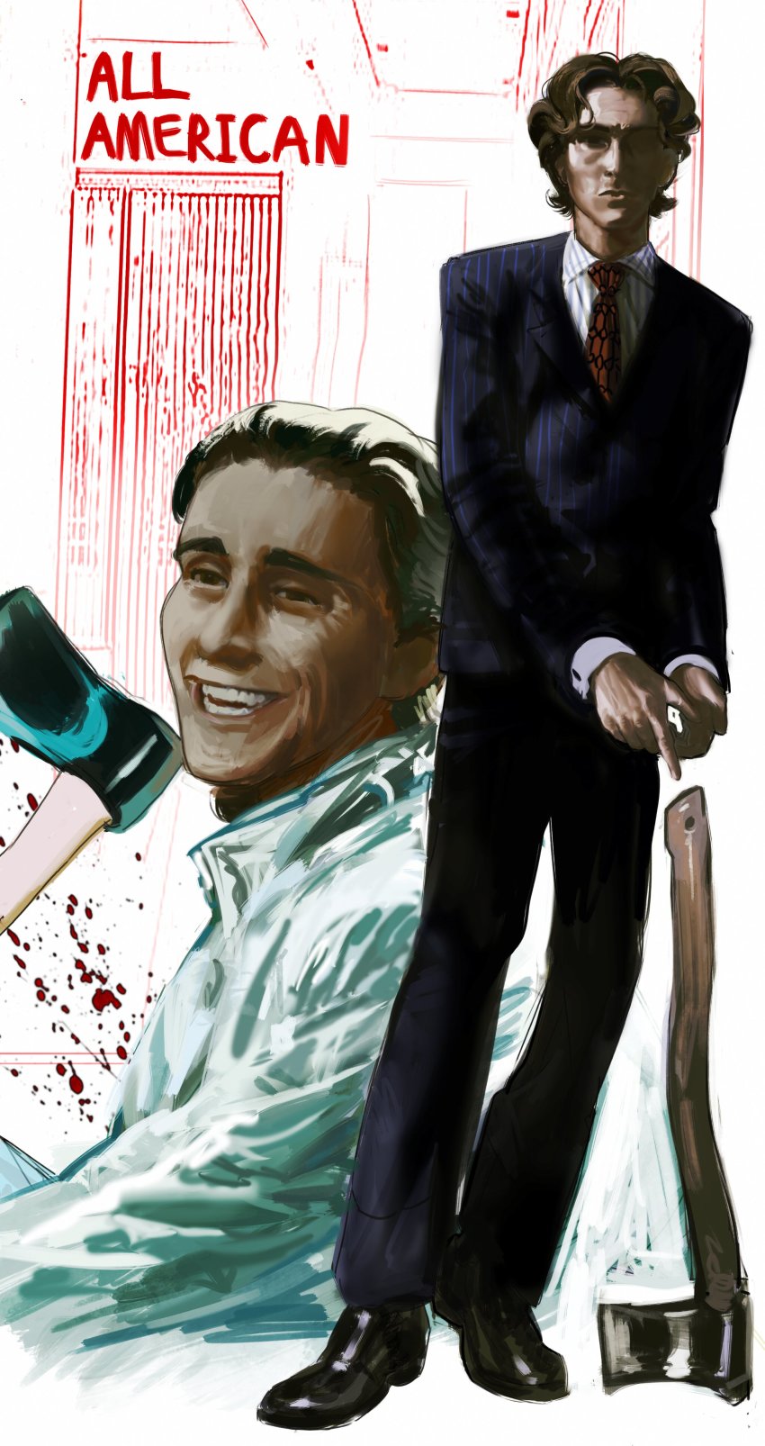 Christian Bale (American Psycho) Rule 34 Image