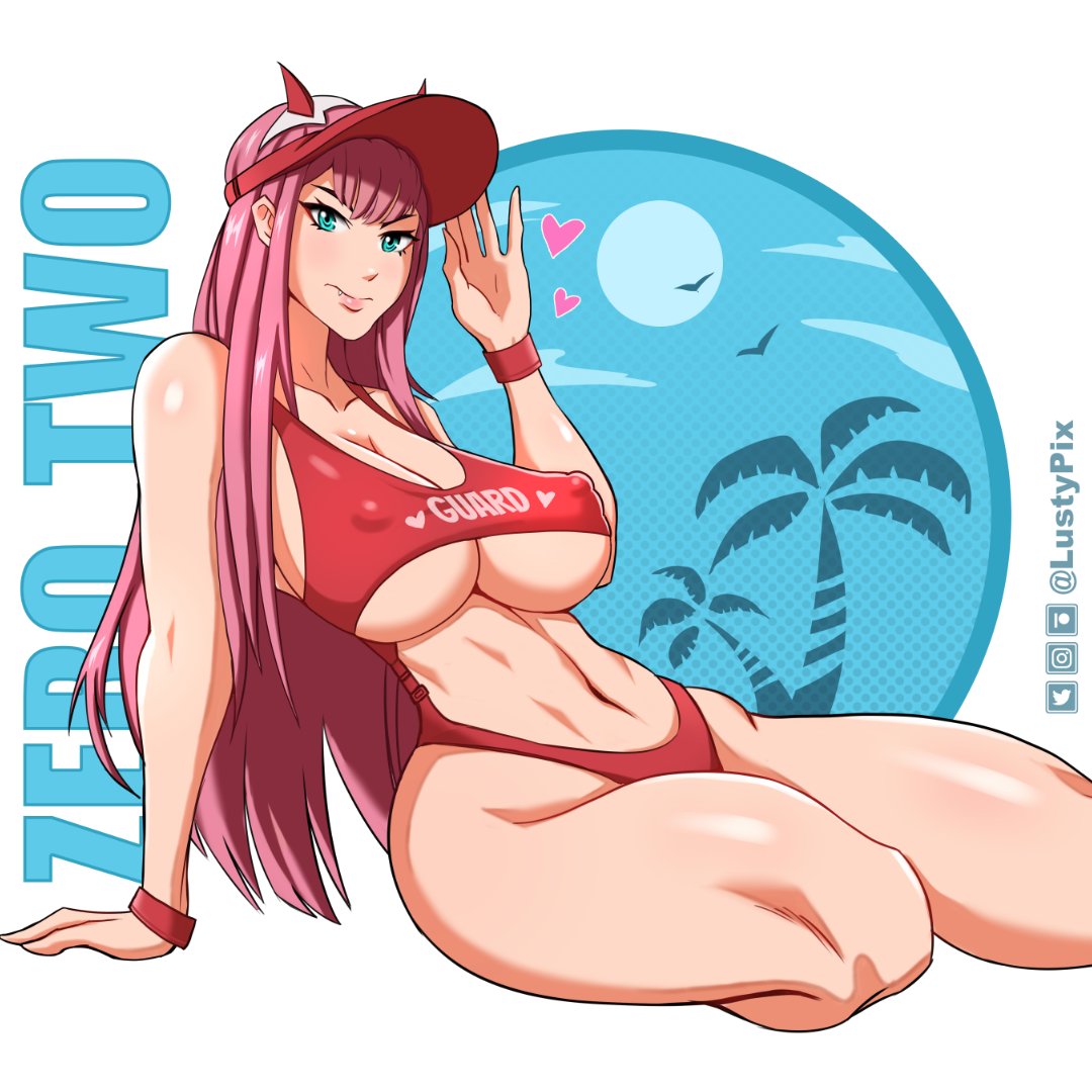 Zero Two (Darling In The Franxx) Rule 34 Image
