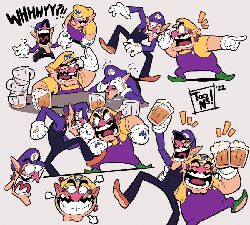 Waluigi (Mario (Series)) Rule 34 Image