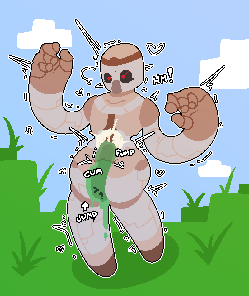 Iron Golem (Minecraft) Rule 34 Image