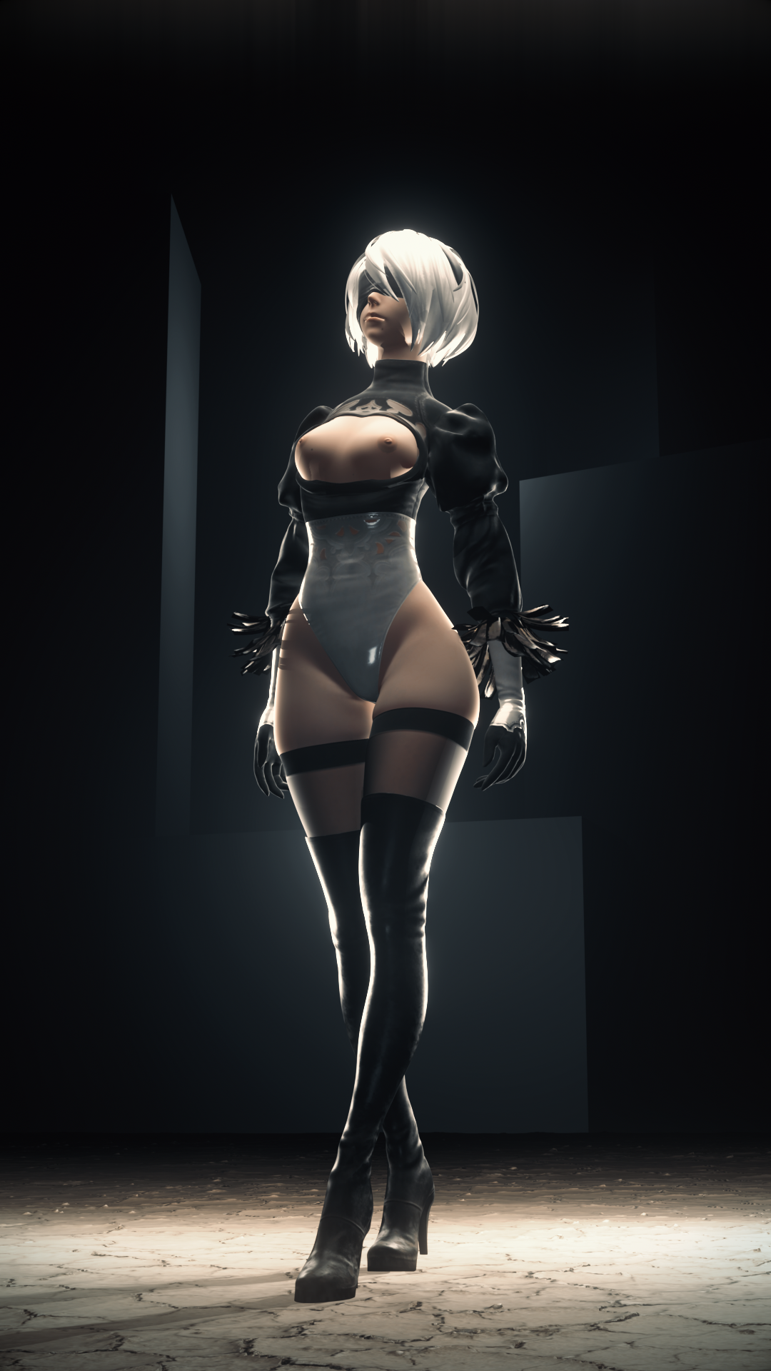 Yorha 2b (Nier) Rule 34 Image