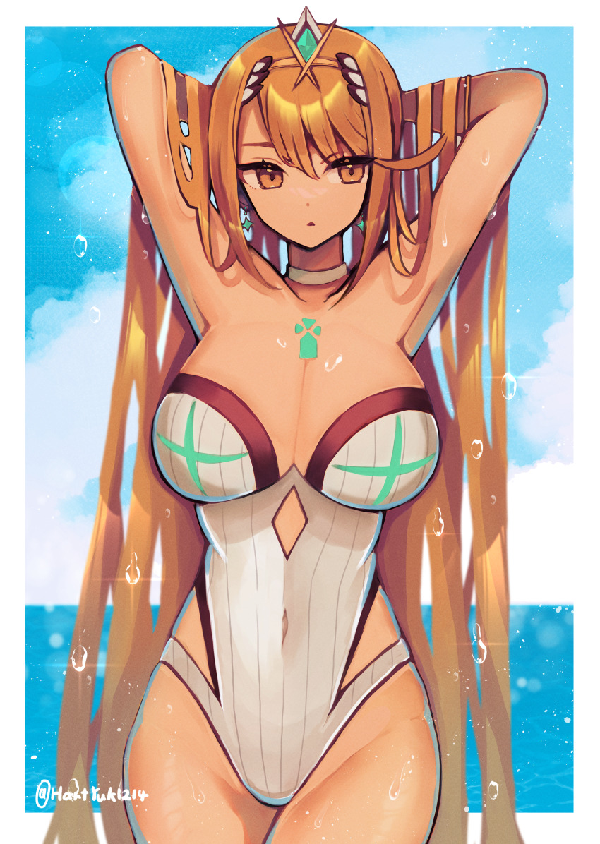 Mythra (Radiant Beach) (Xenoblade) Rule 34 Image