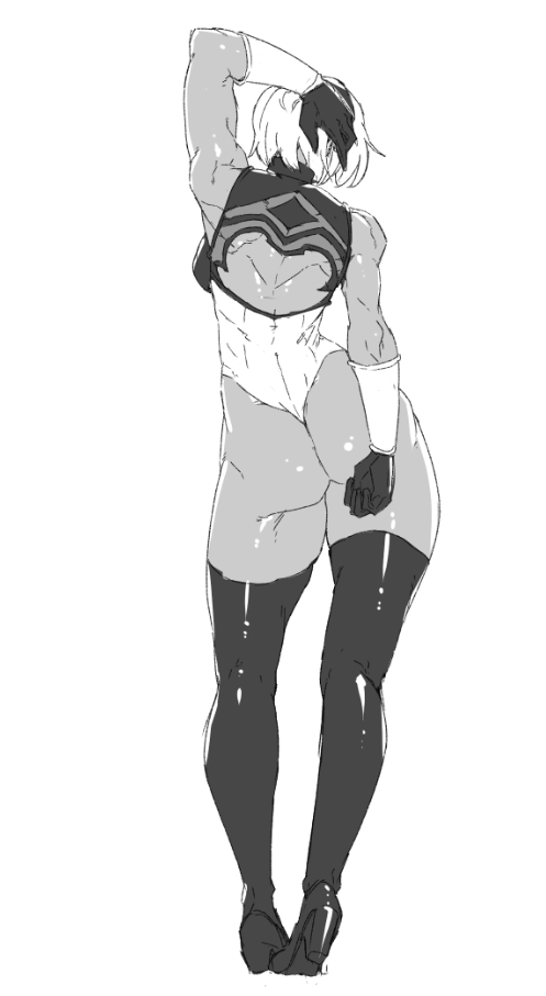 Yorha 2b (Nier: Automata) Rule 34 Image
