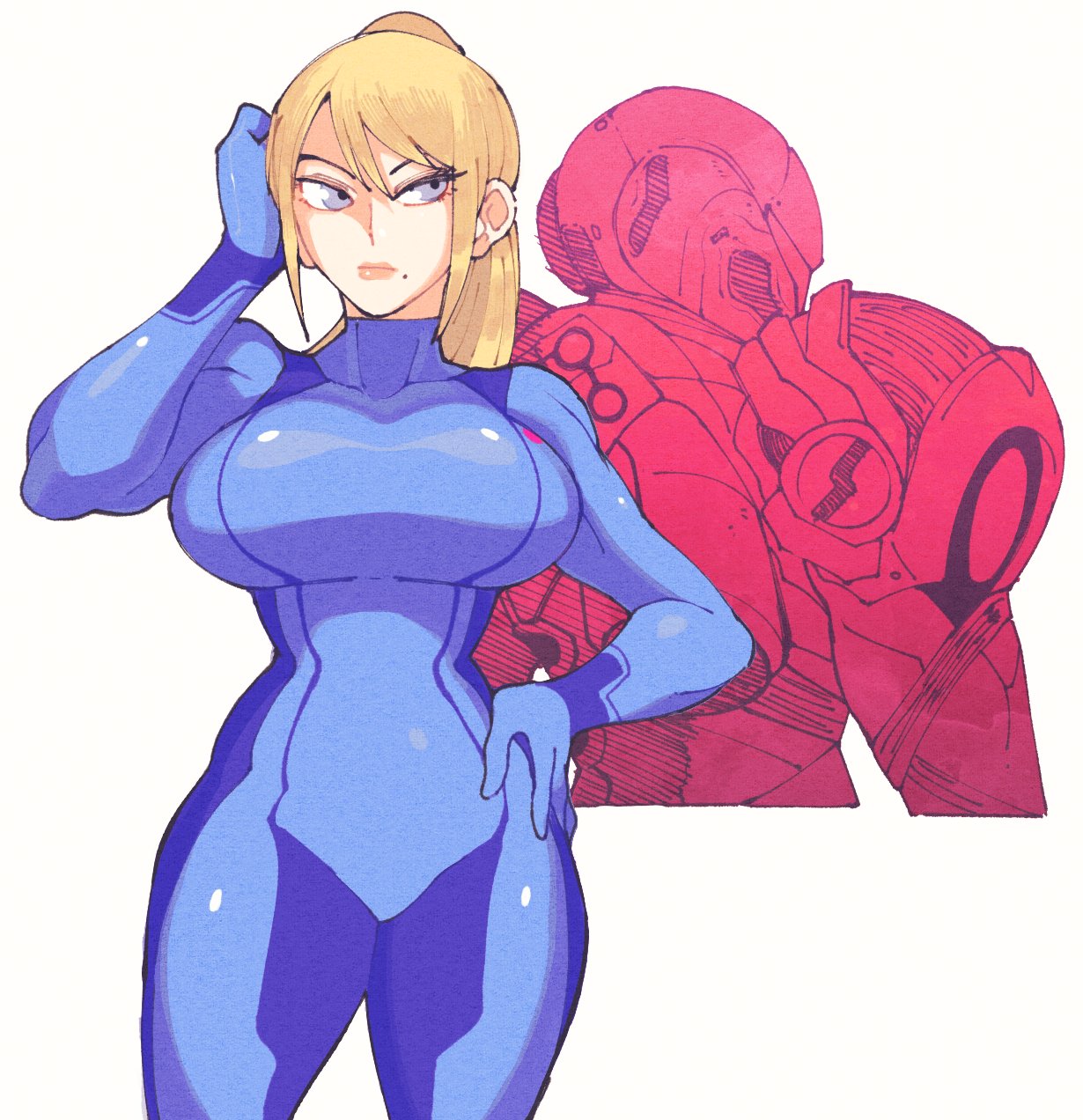 Armored Samus (Metroid) Rule 34 Image