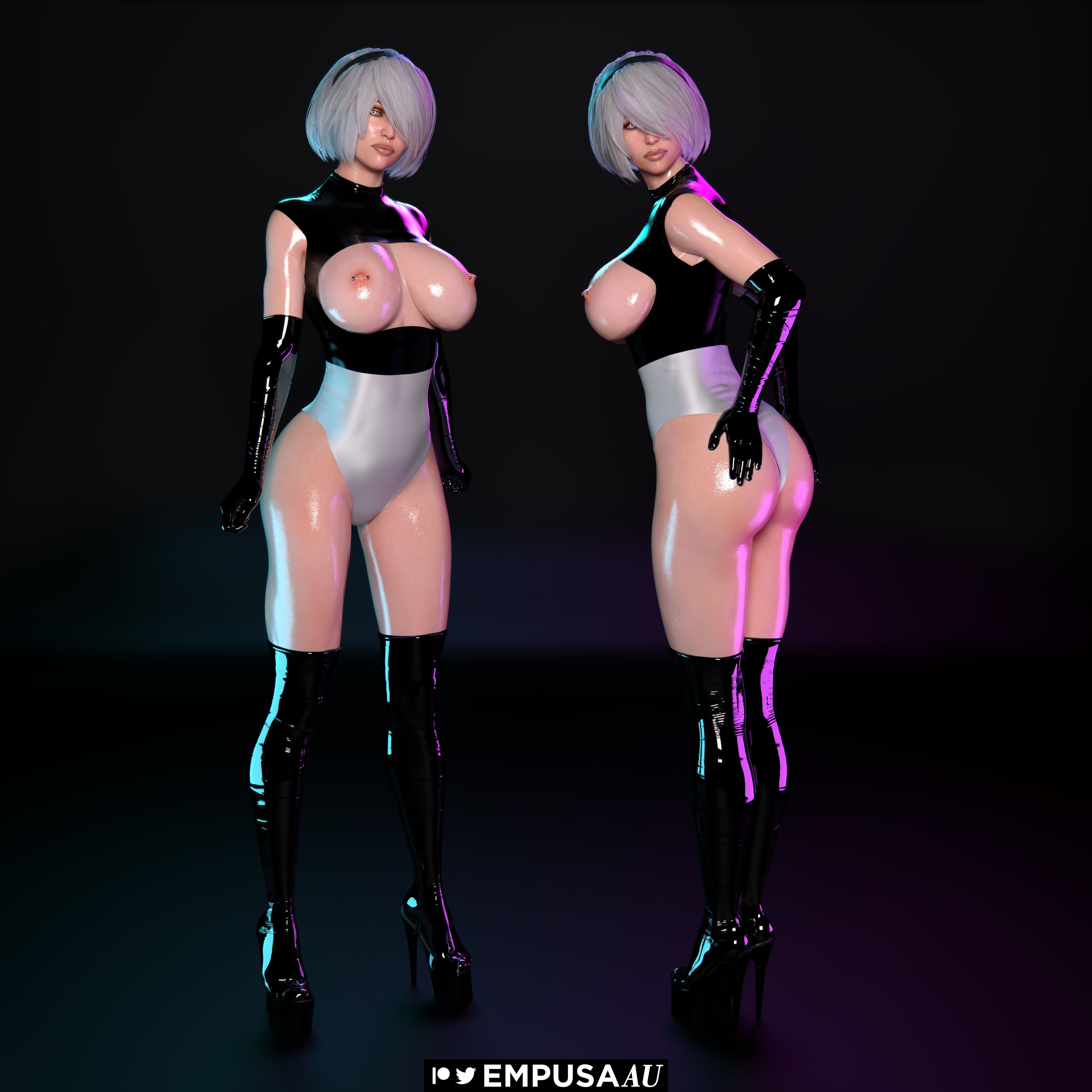 Yorha 2b (Nier) Rule 34 Image