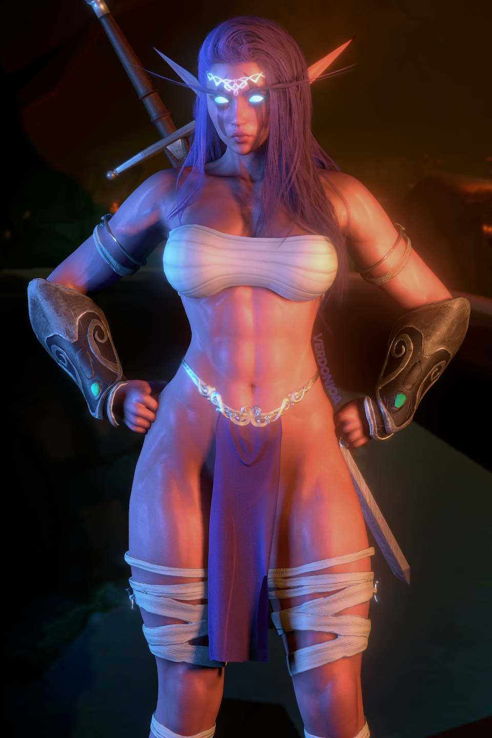 Night Elf (Warcraft) Rule 34 Image