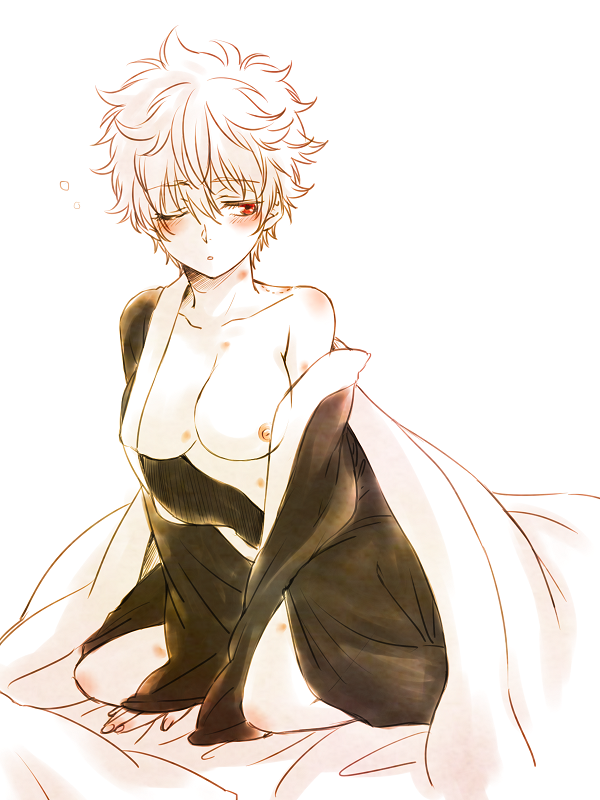 Gintoki Sakata (Gintama) Rule 34 Image