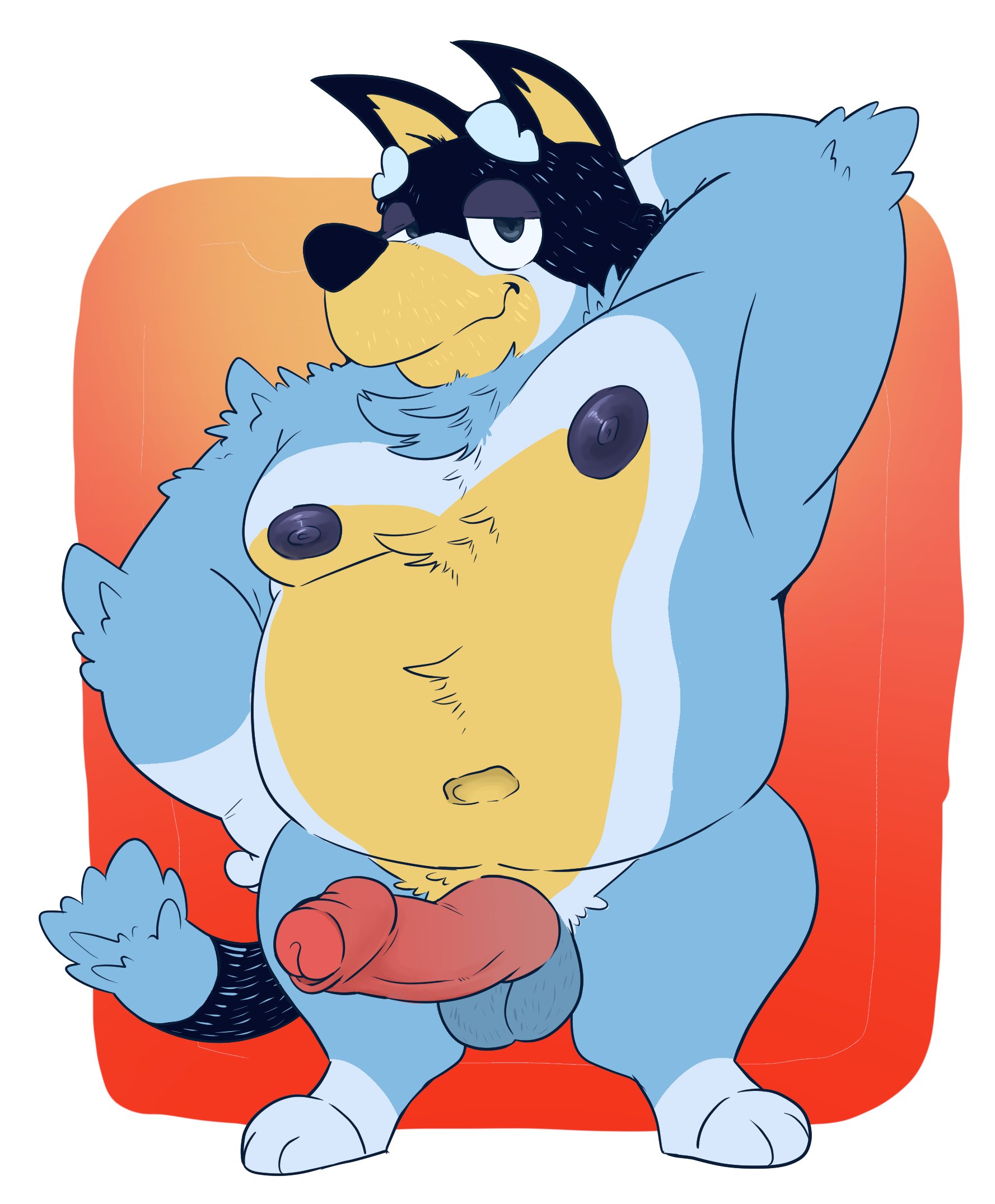 Bandit (Bluey) Rule 34 Image
