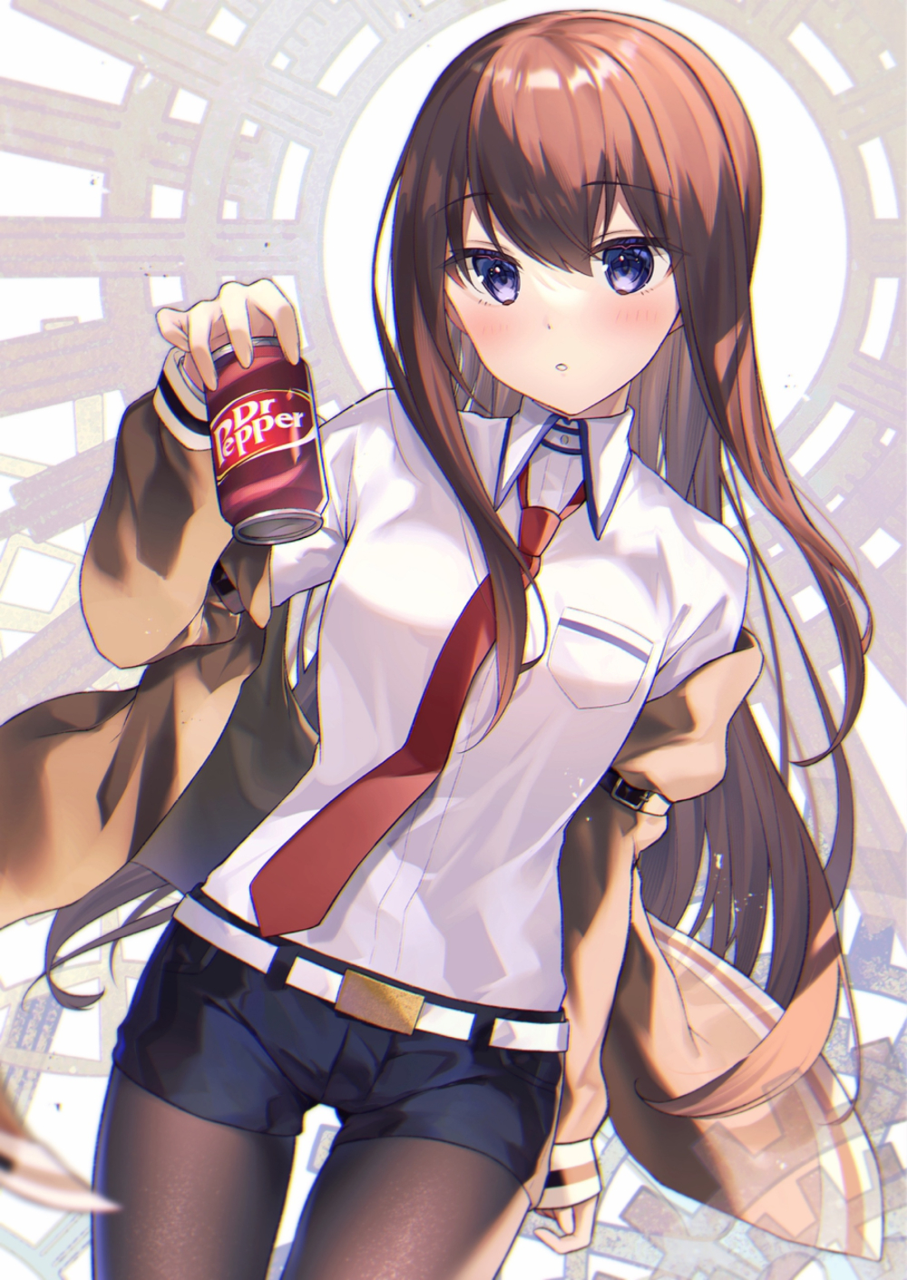 Makise Kurisu (Dr Pepper) Rule 34 Image