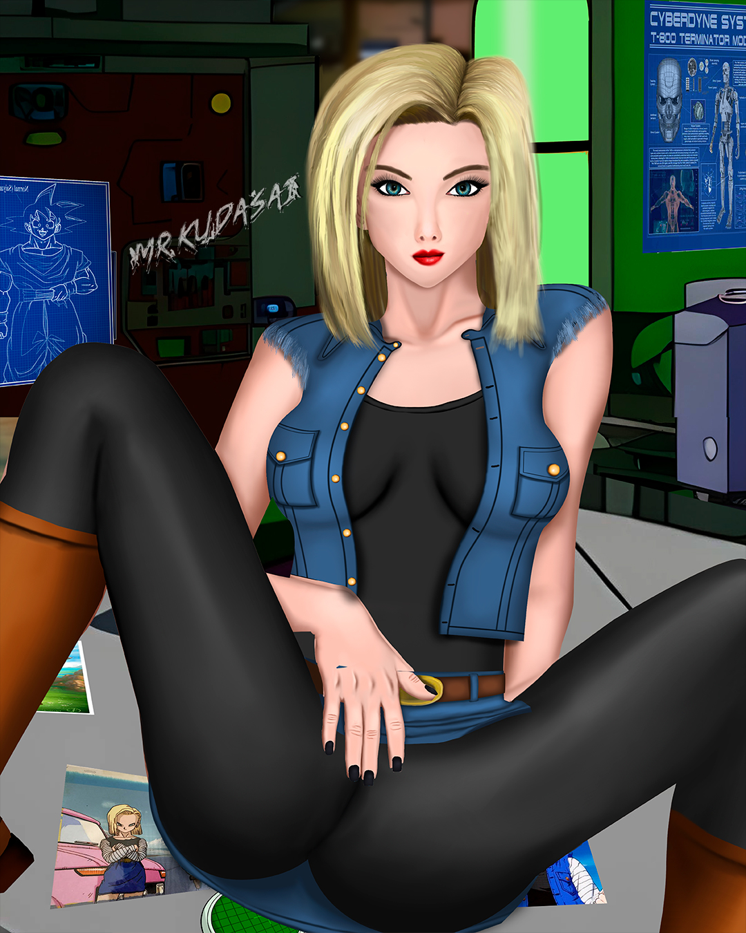 Android 18 (Dragon Ball) Rule 34 Image