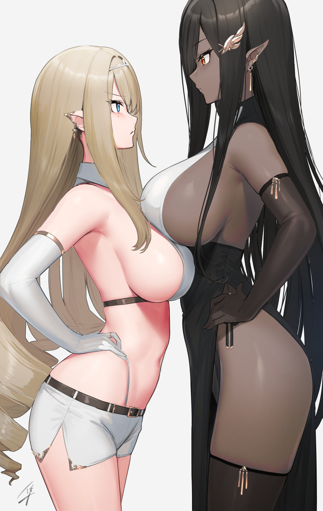 Blue-Eyed Elven Girl (Hayabusa) Rule 34 Image