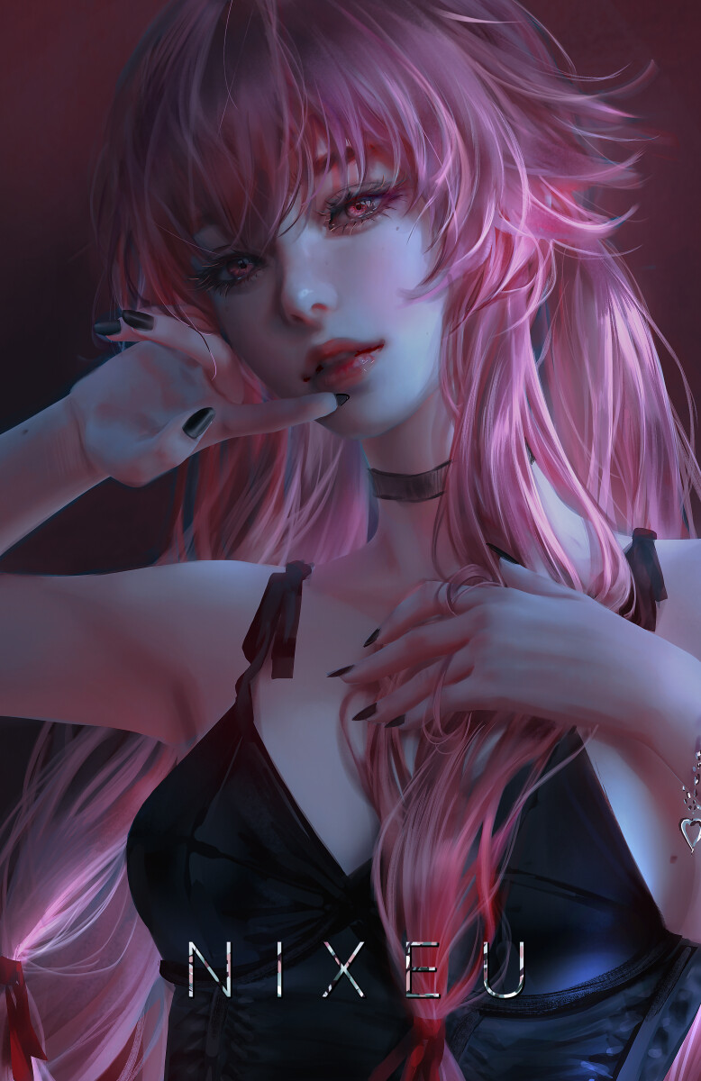 Gasai Yuno (Mirai Nikki) Rule 34 Image