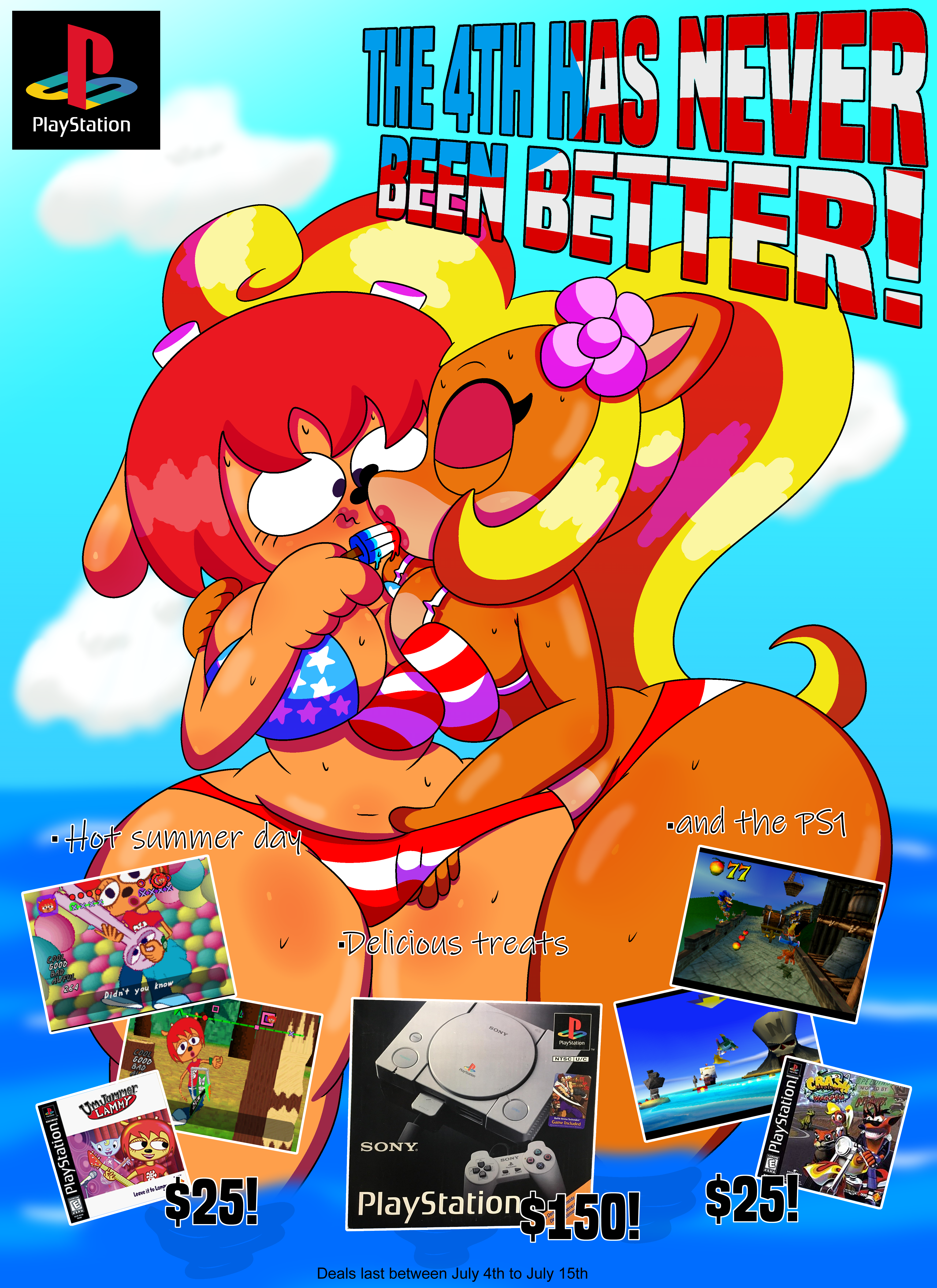 Coco Bandicoot (4th Of July) Rule 34 Image
