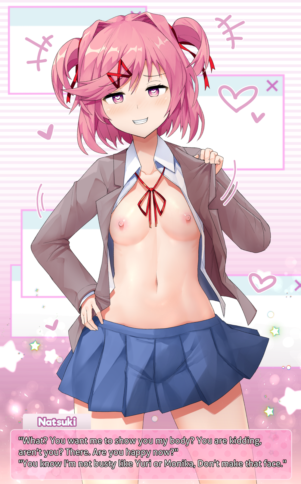 Natsuki (Doki Doki Literature Club) Rule 34 Image