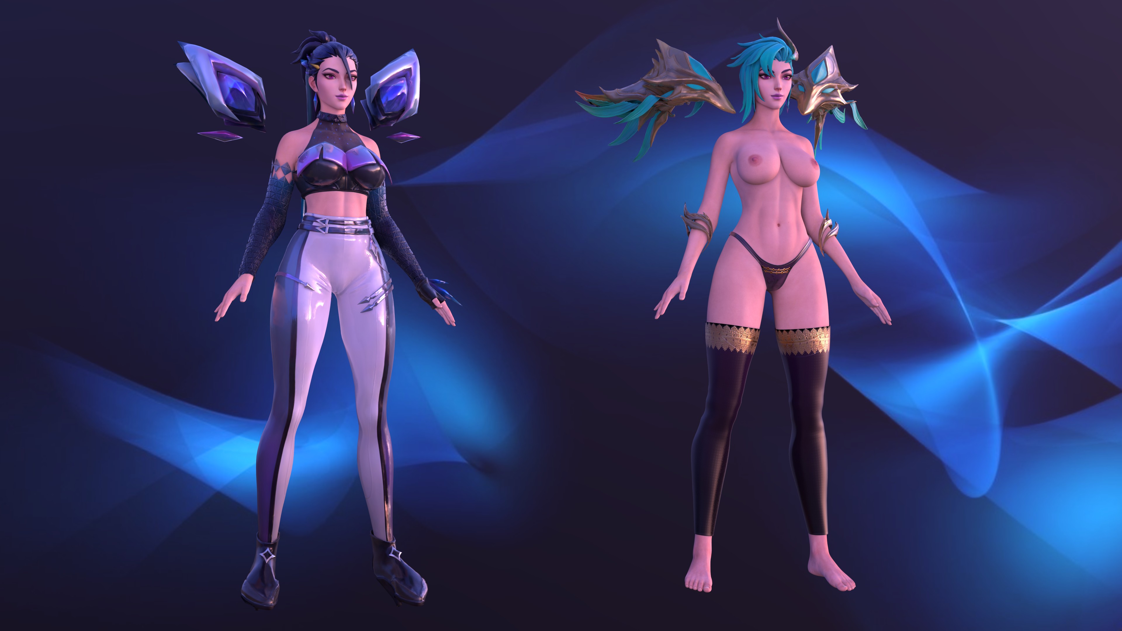 K/Da All Out Kai'Sa (Dragonmancers Series) Rule 34 Image