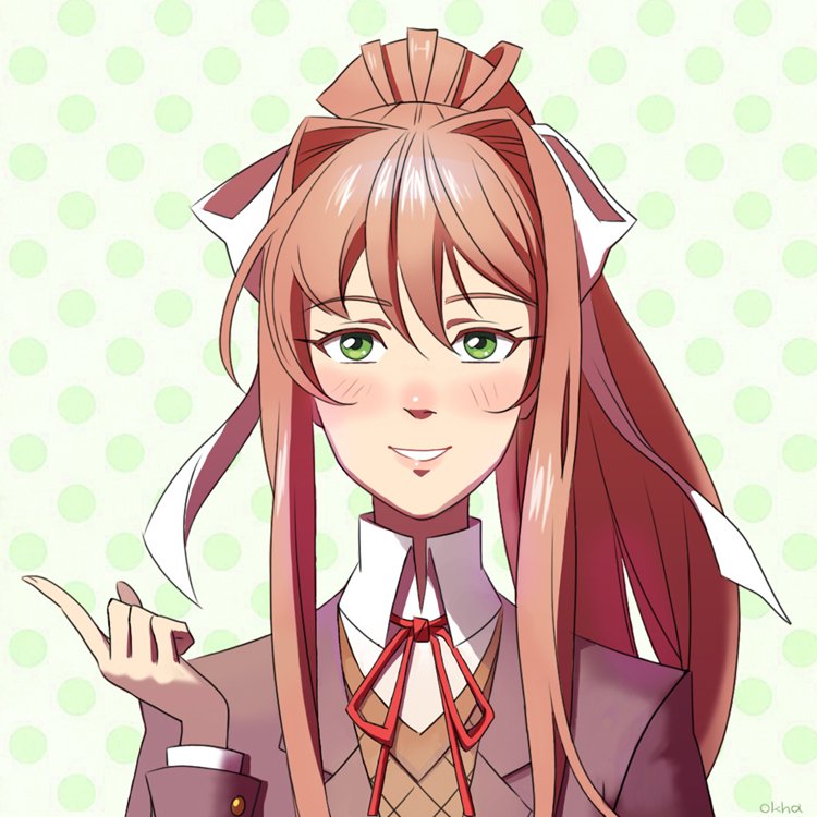 Monika (Doki Doki Literature Club) Rule 34 Image