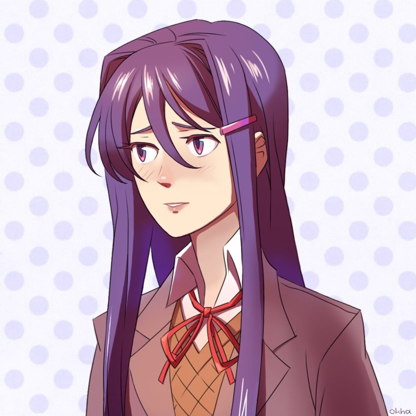 Yuri (Doki Doki Literature Club) Rule 34 Image
