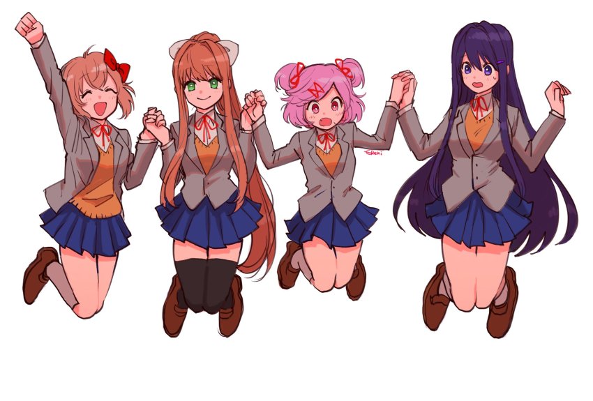 Monika (Doki Doki Literature Club) Rule 34 Image