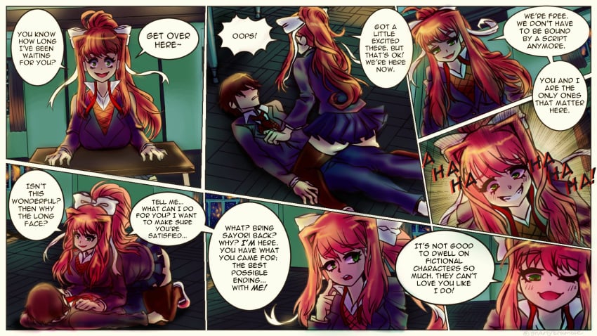 Monika (Doki Doki Literature Club) Rule 34 Image