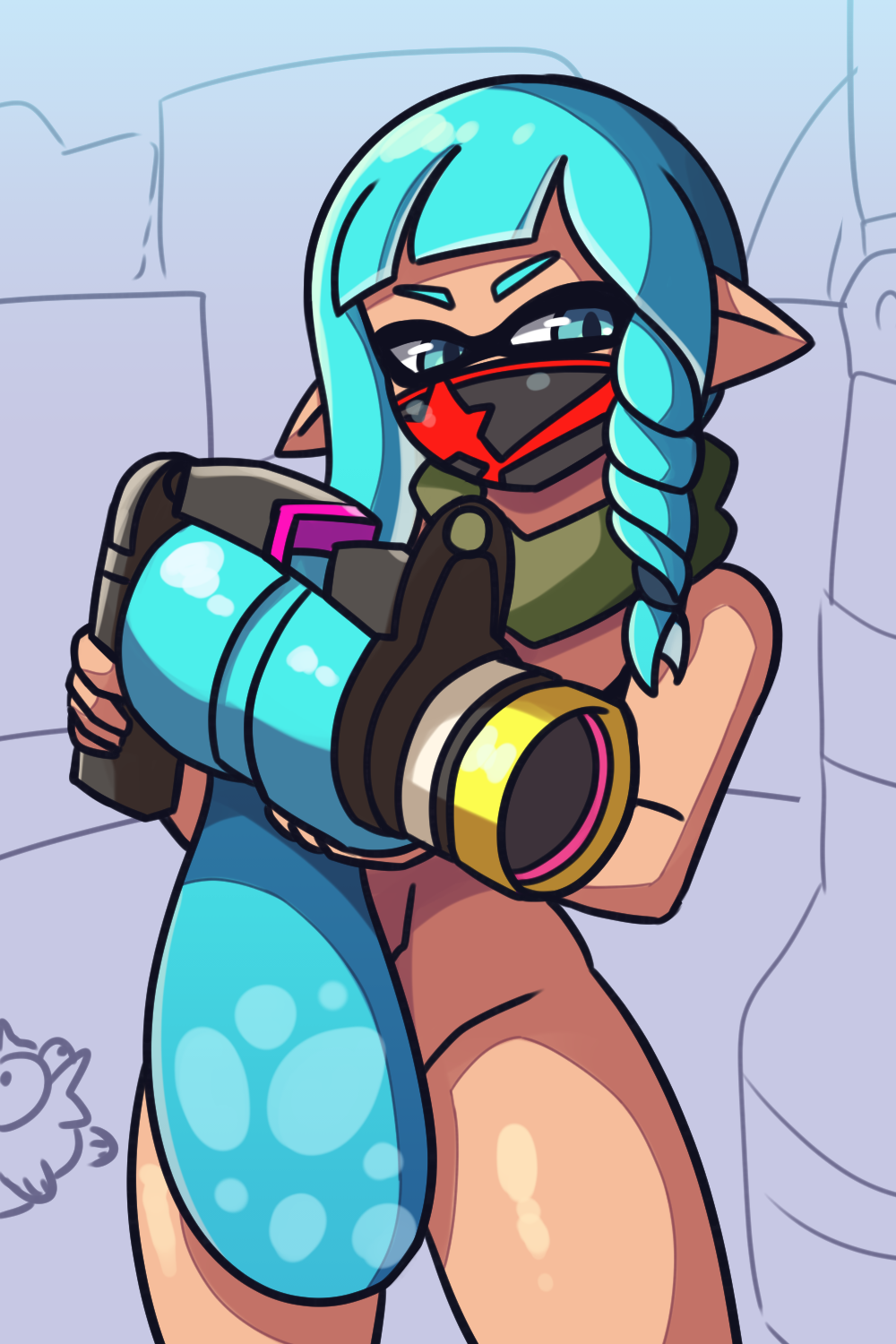 Inkling Girl (Splatoon) Rule 34 Image