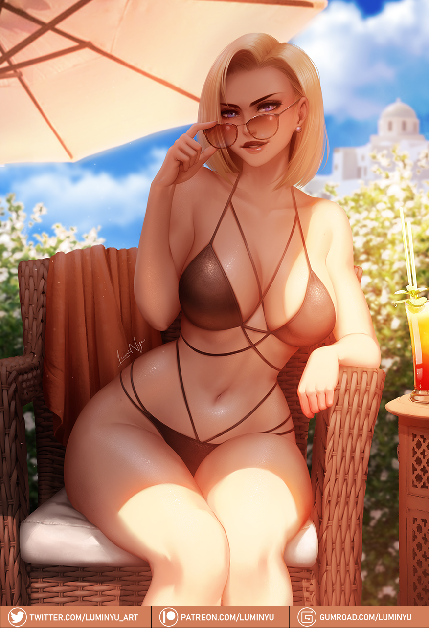 Android 18 (Dragon Ball) Rule 34 Image